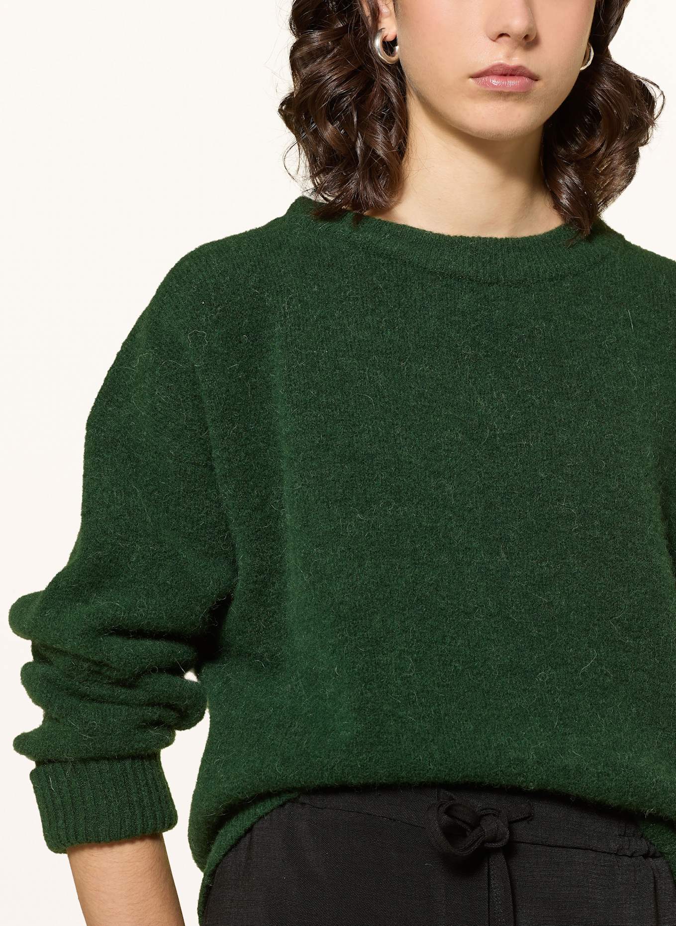 American Vintage Pullover VITOW mit Alpaka: DUNKELGRÜN