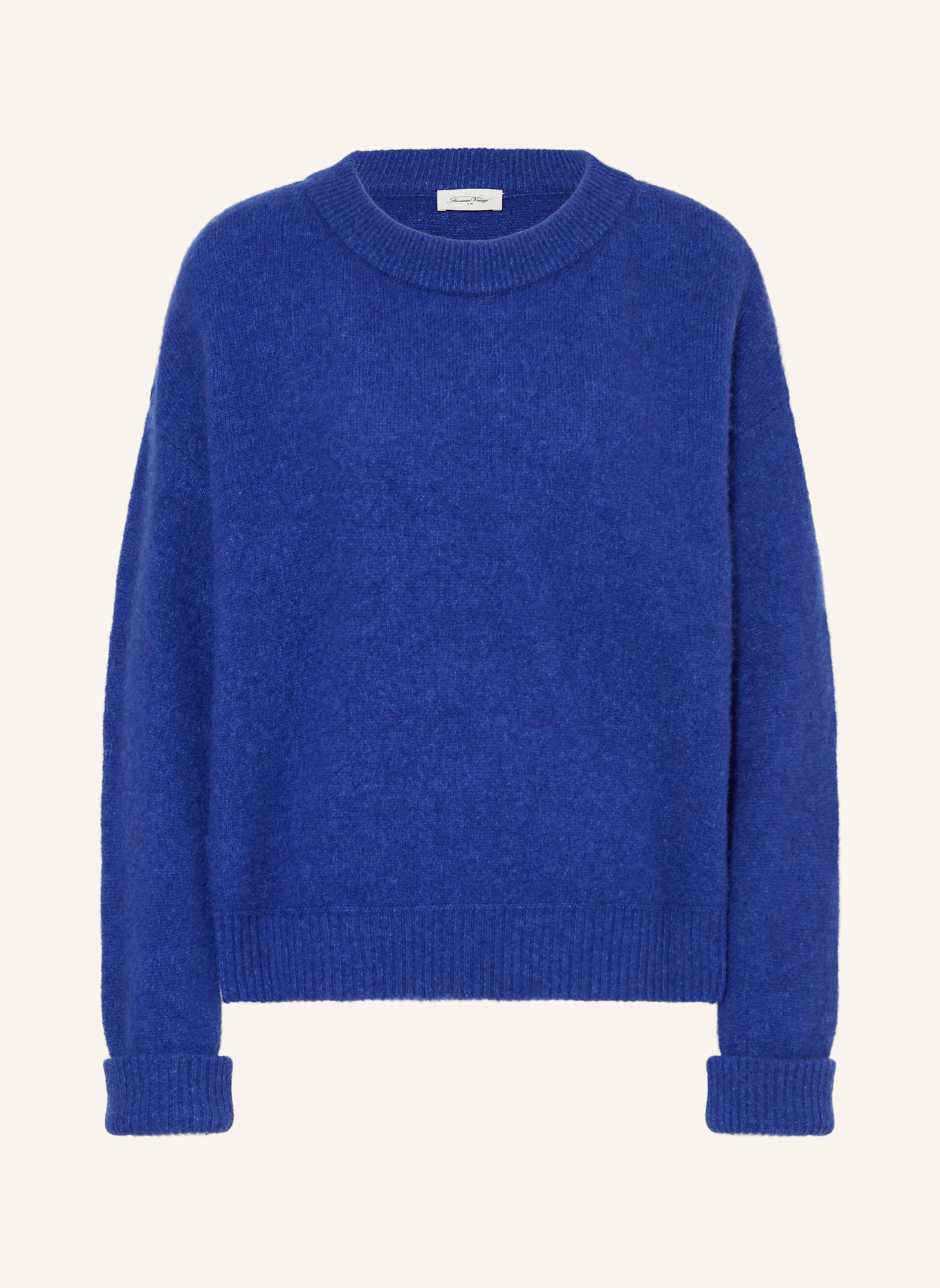American Vintage Pullover VITOW mit Alpaka: BLAU