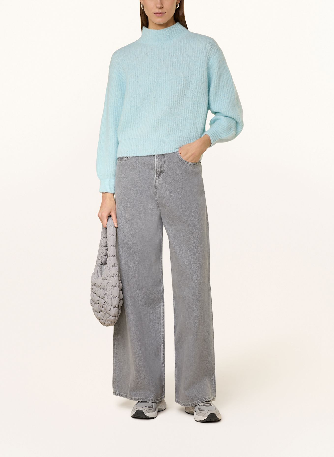 American Vintage Svetr s alpakou: TYRKYSOVÁ