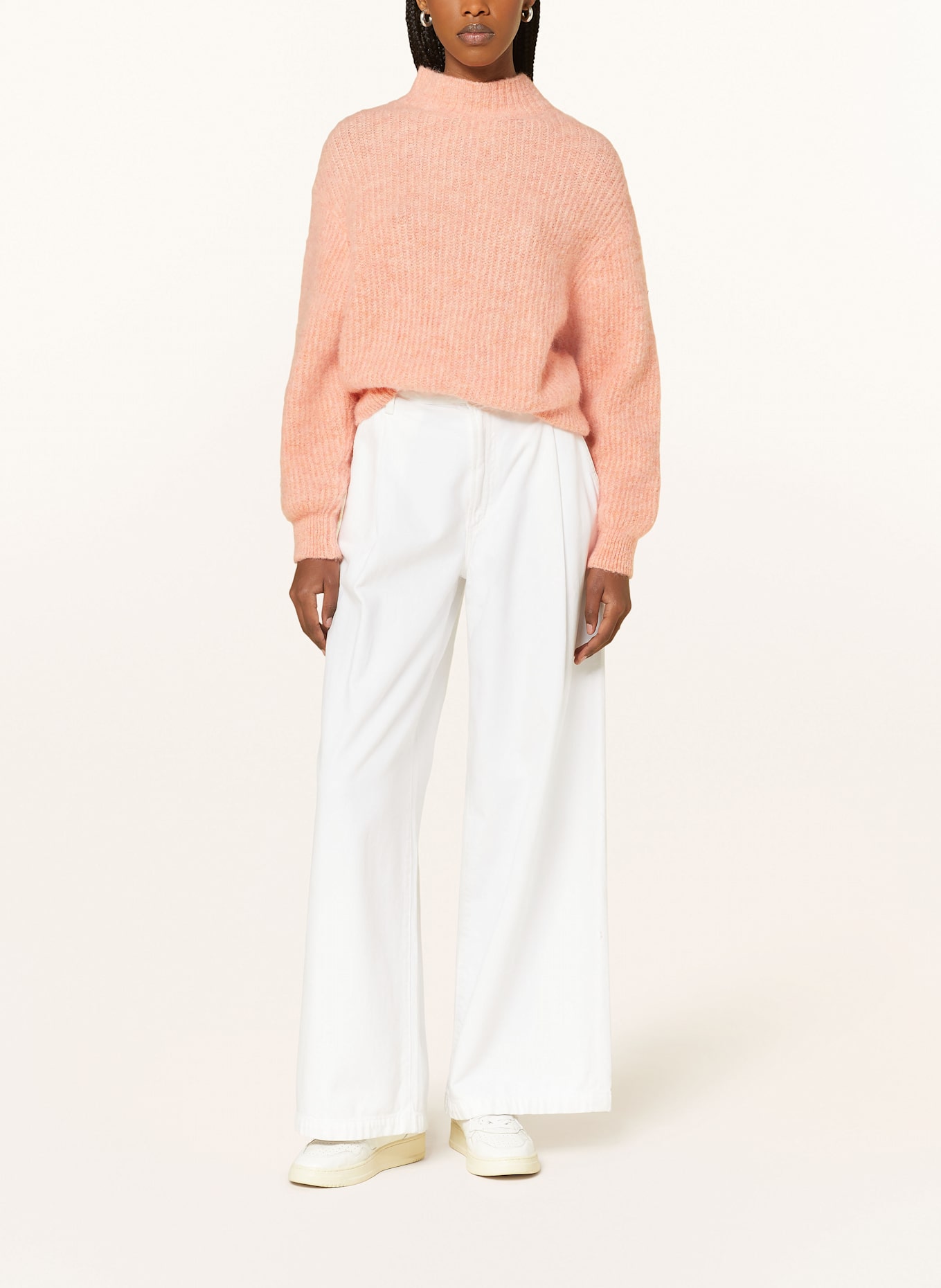 American Vintage Sweter z dodatkiem alpaki: JASNOPOMARAŃCZOWY