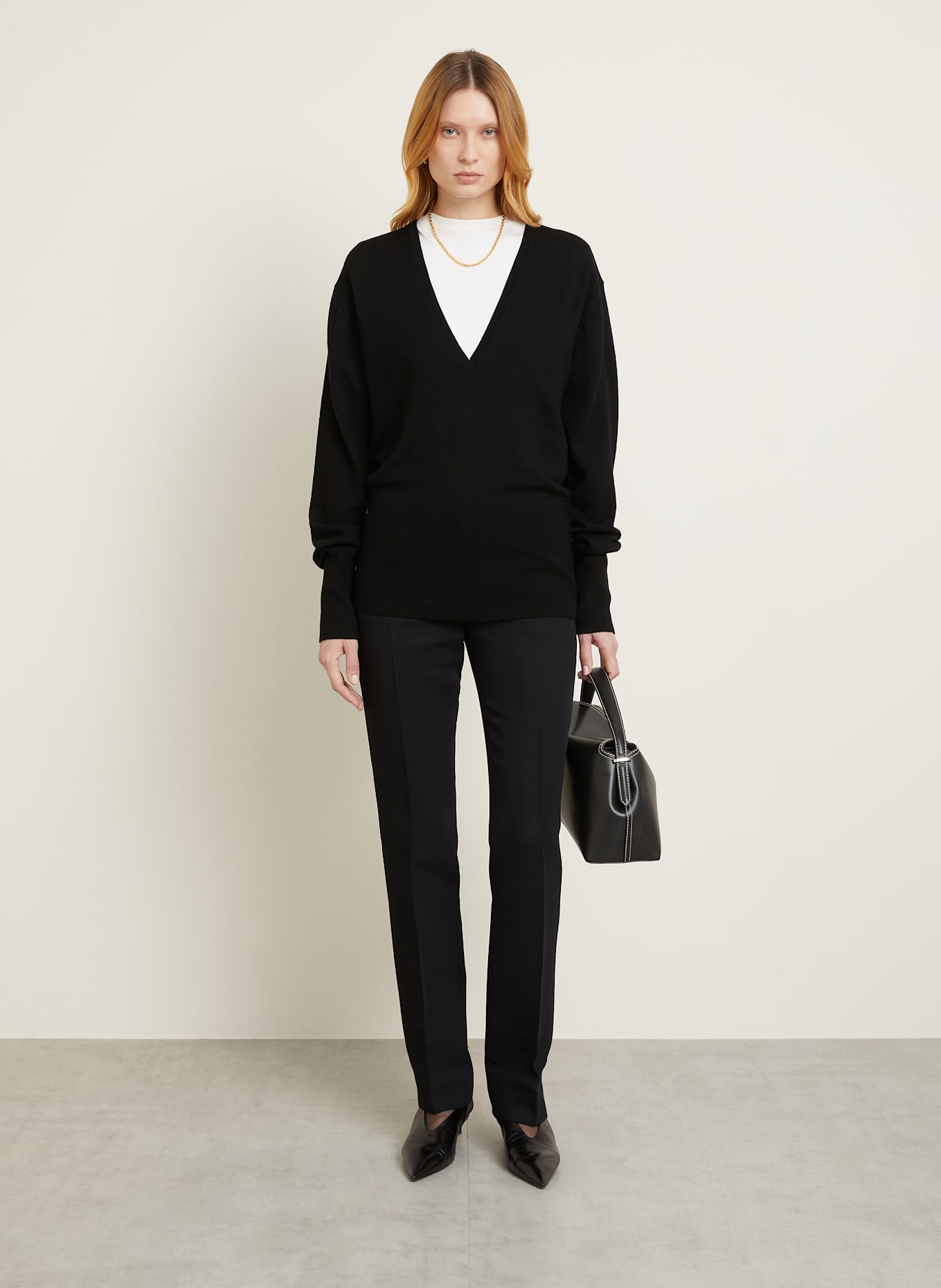 TOTEME Pullover: SCHWARZ