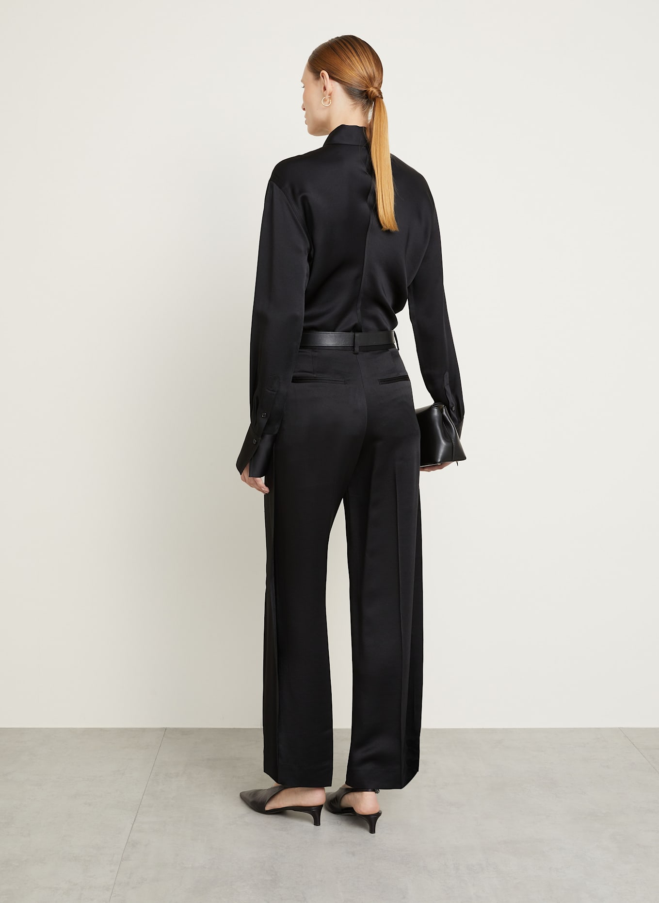 TOTEME Chemisier en satin: NOIR