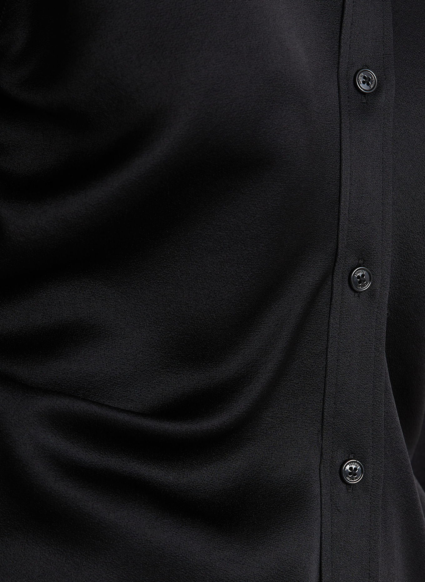 TOTEME Chemisier en satin: NOIR