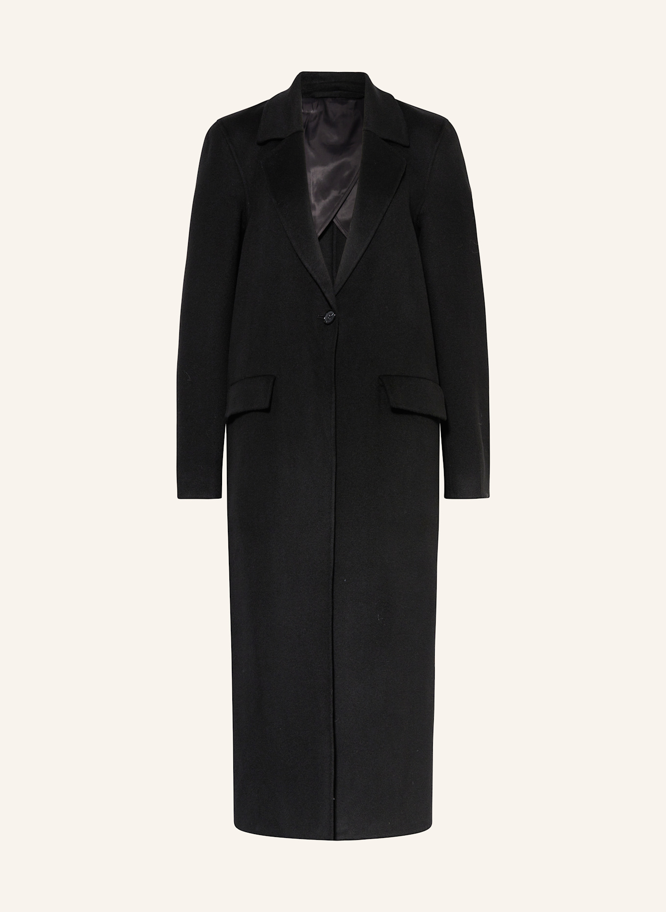 TOTEME Wollmantel: SCHWARZ