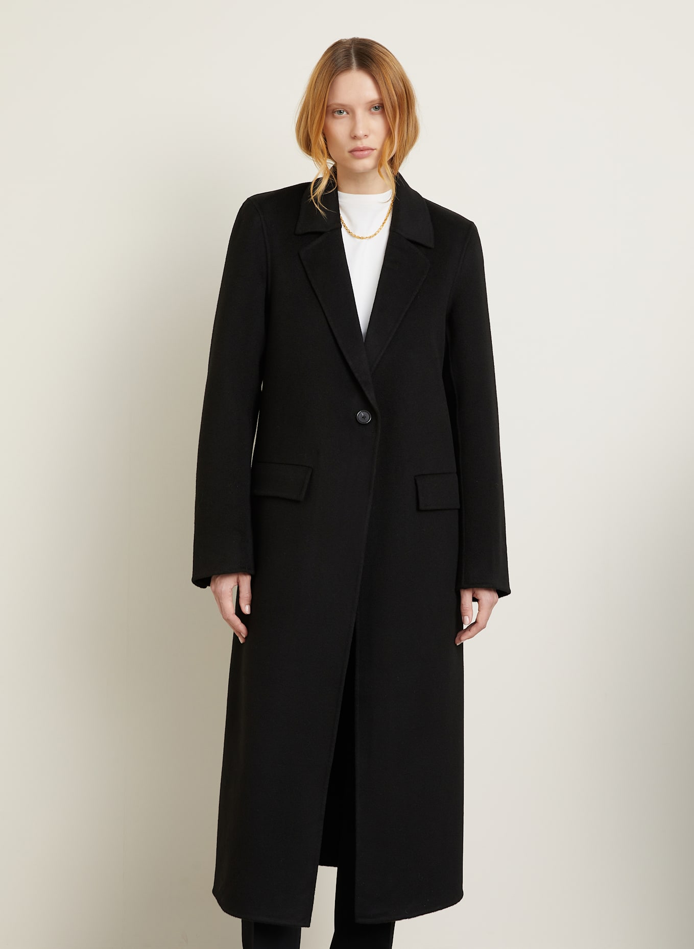 TOTEME Wollmantel: SCHWARZ