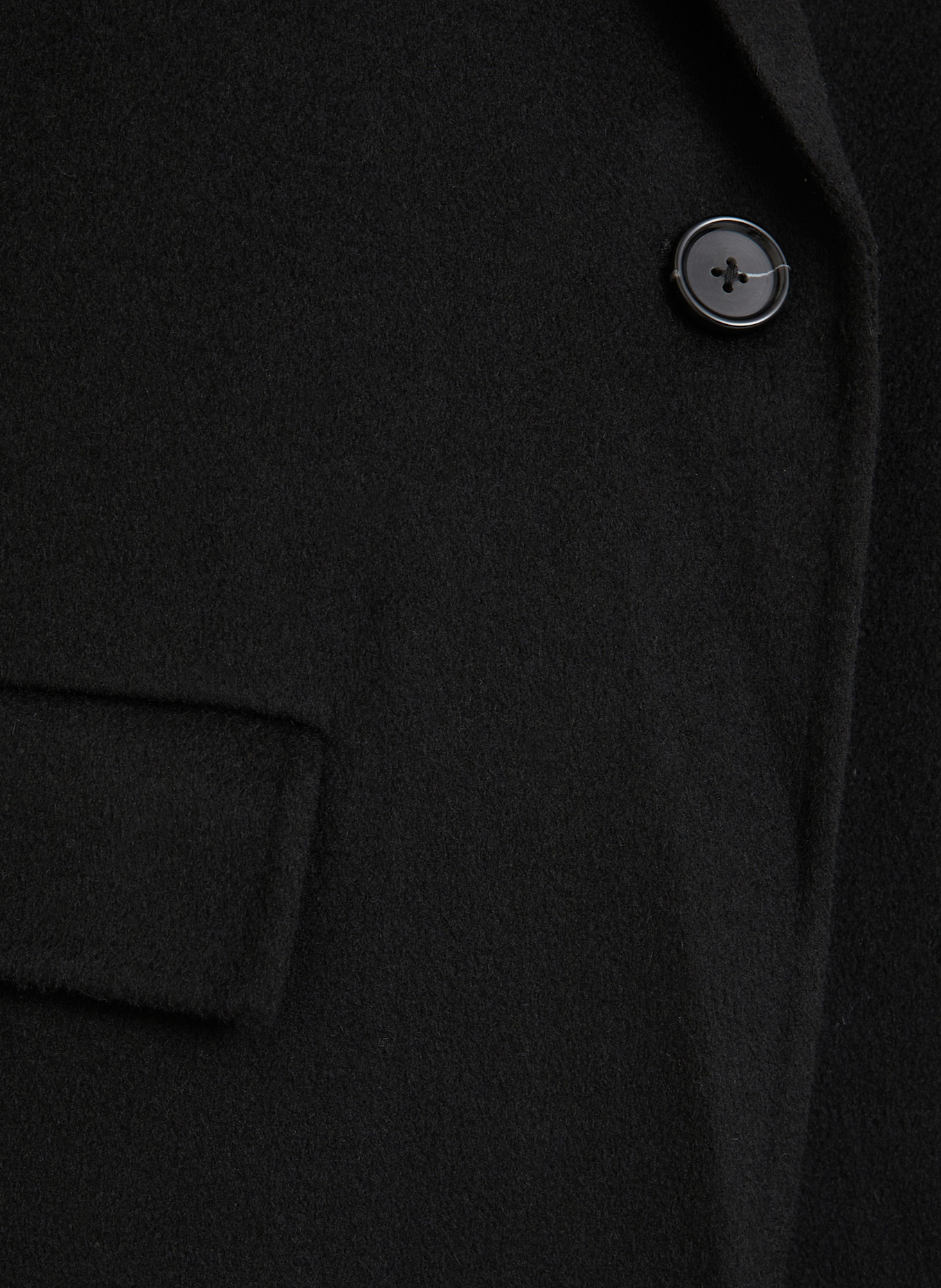 TOTEME Wollmantel: SCHWARZ