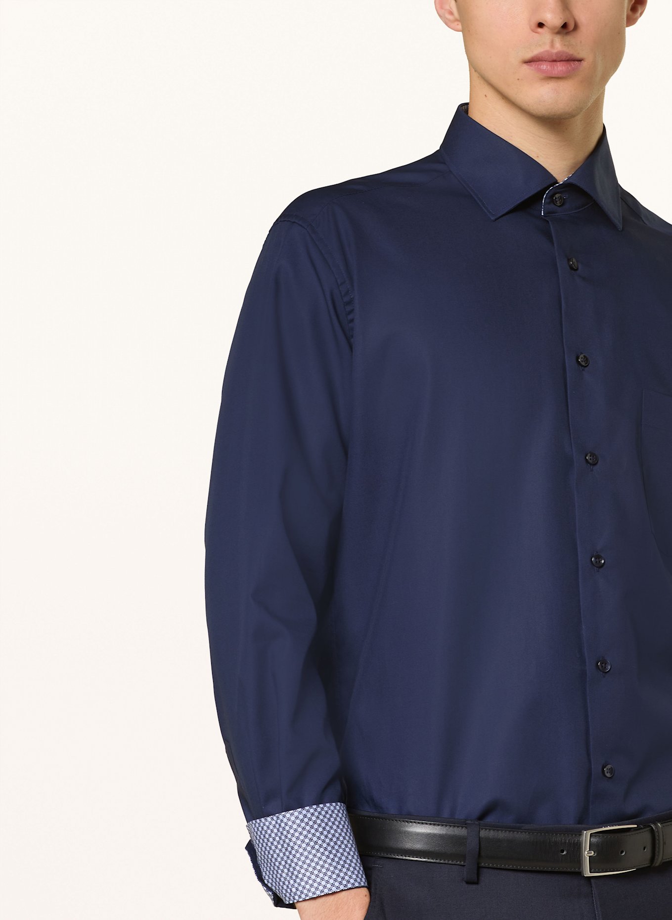 ETERNA Shirt modern fit: DARK BLUE