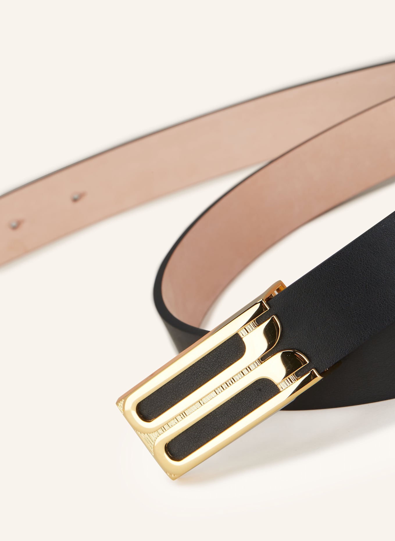 VICTORIA BECKHAM Ledergürtel: SCHWARZ