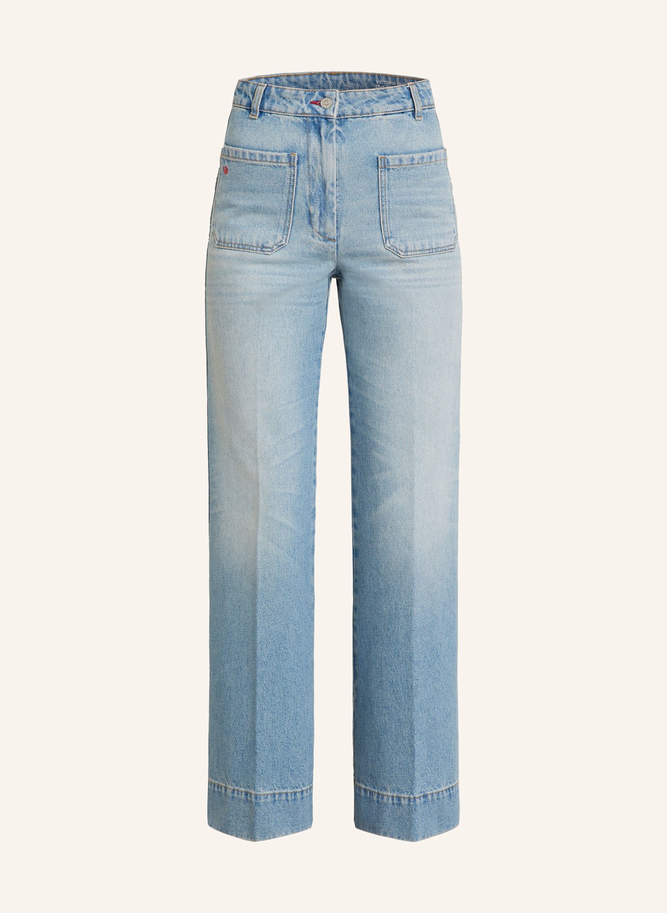 VICTORIA BECKHAM Straight Jeans ALINA: 9204 PALE BLUE WASH