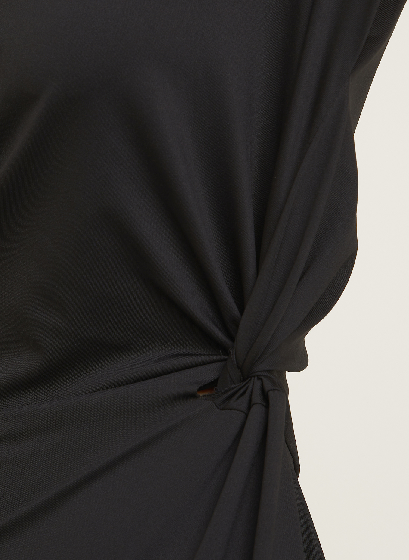 VICTORIA BECKHAM Satinkleid: SCHWARZ