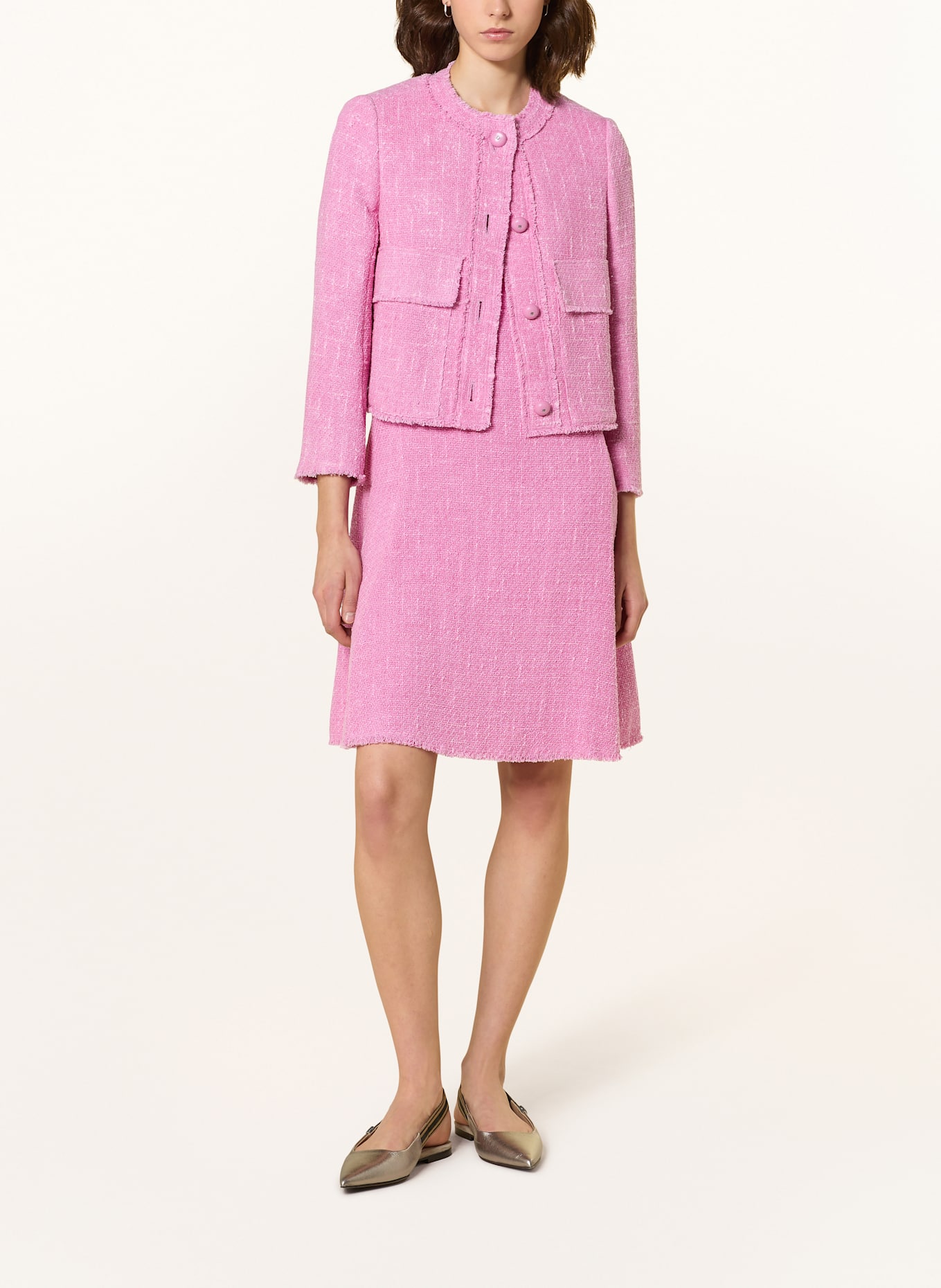 LUISA CERANO Tweed-Jacke: ROSA