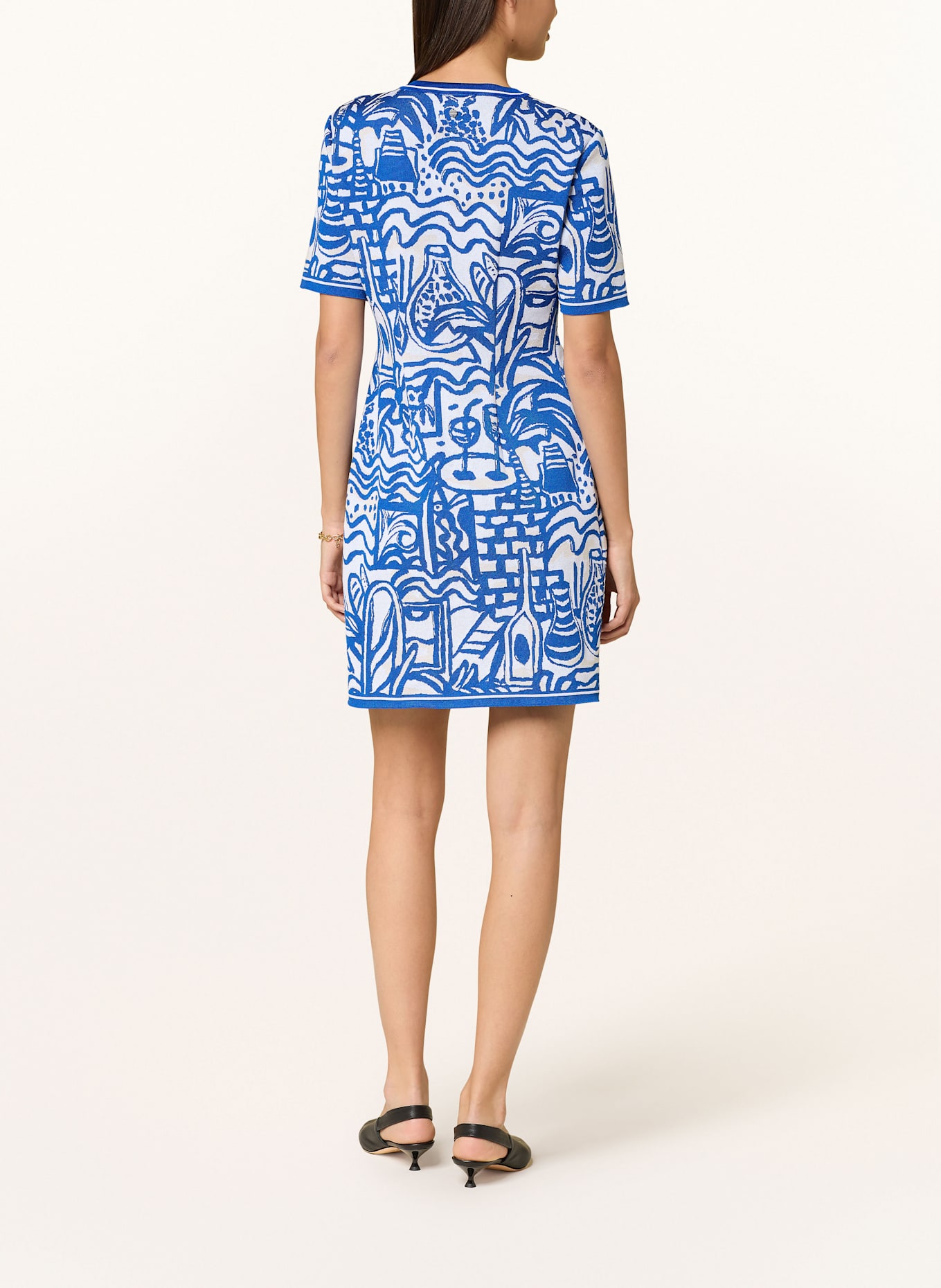 MARC CAIN Knit dress: 366 gentian