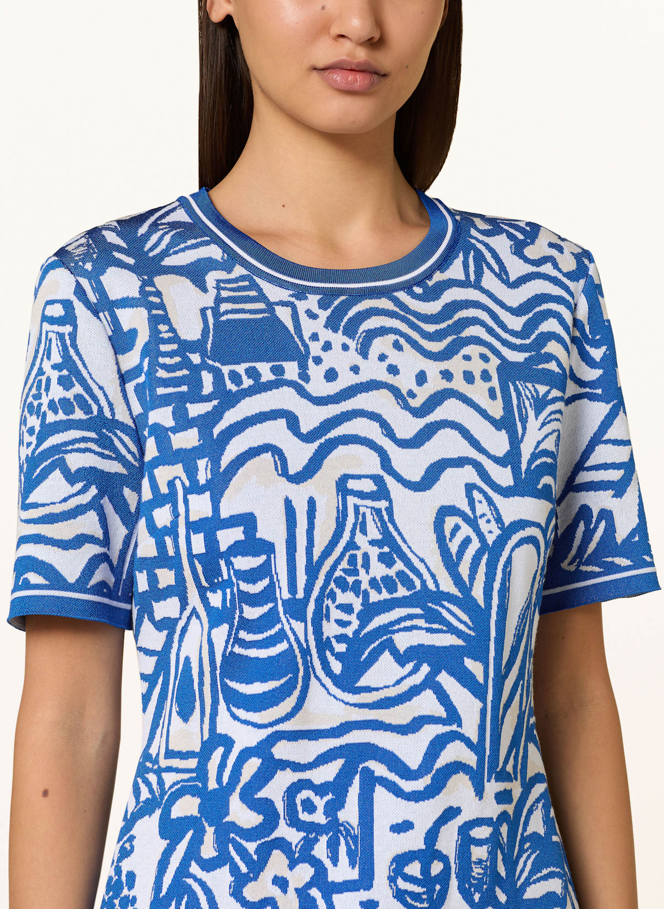 MARC CAIN Knit dress: 366 gentian