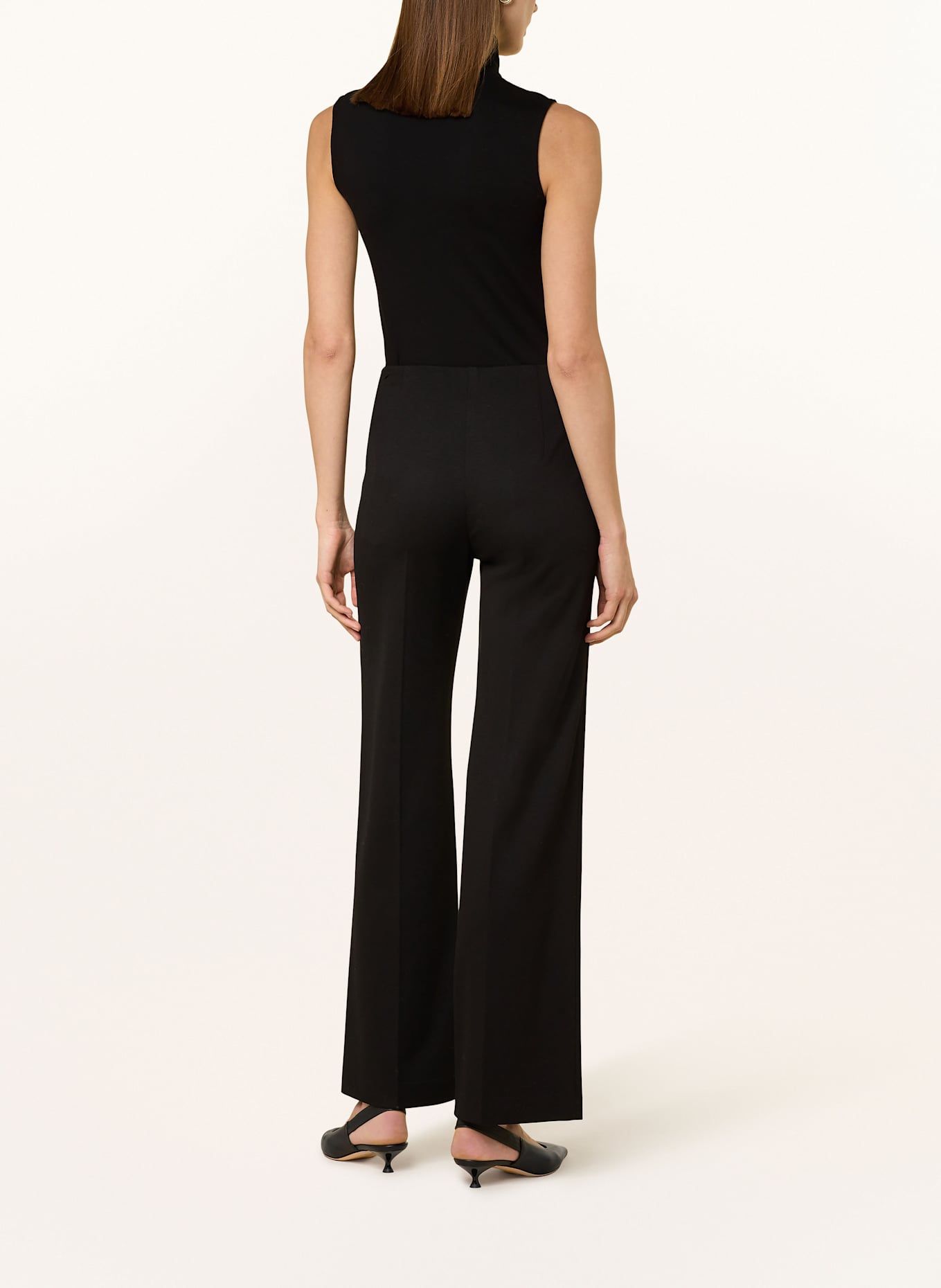 MARC CAIN WINDER wide leg trousers, Color: 900 BLACK (Image 3)