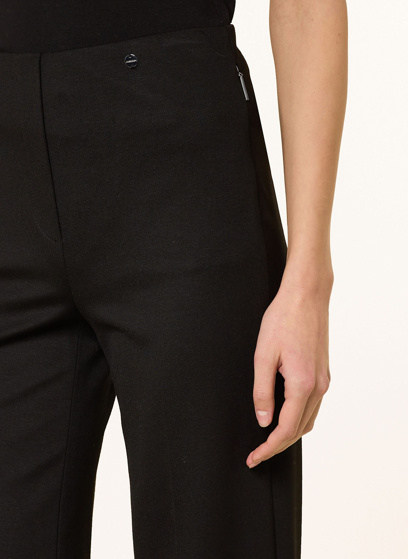 MARC CAIN WINDER wide leg trousers, Color: 900 BLACK (Image 5)