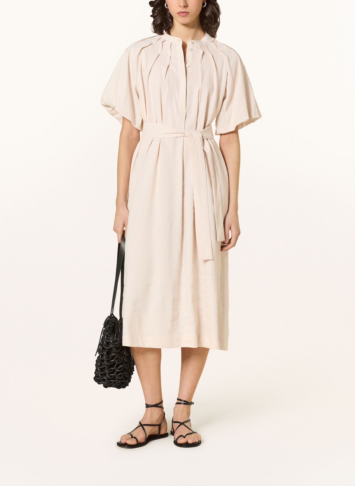 MARC CAIN Kleid mit Leinen: 153 Magnolia