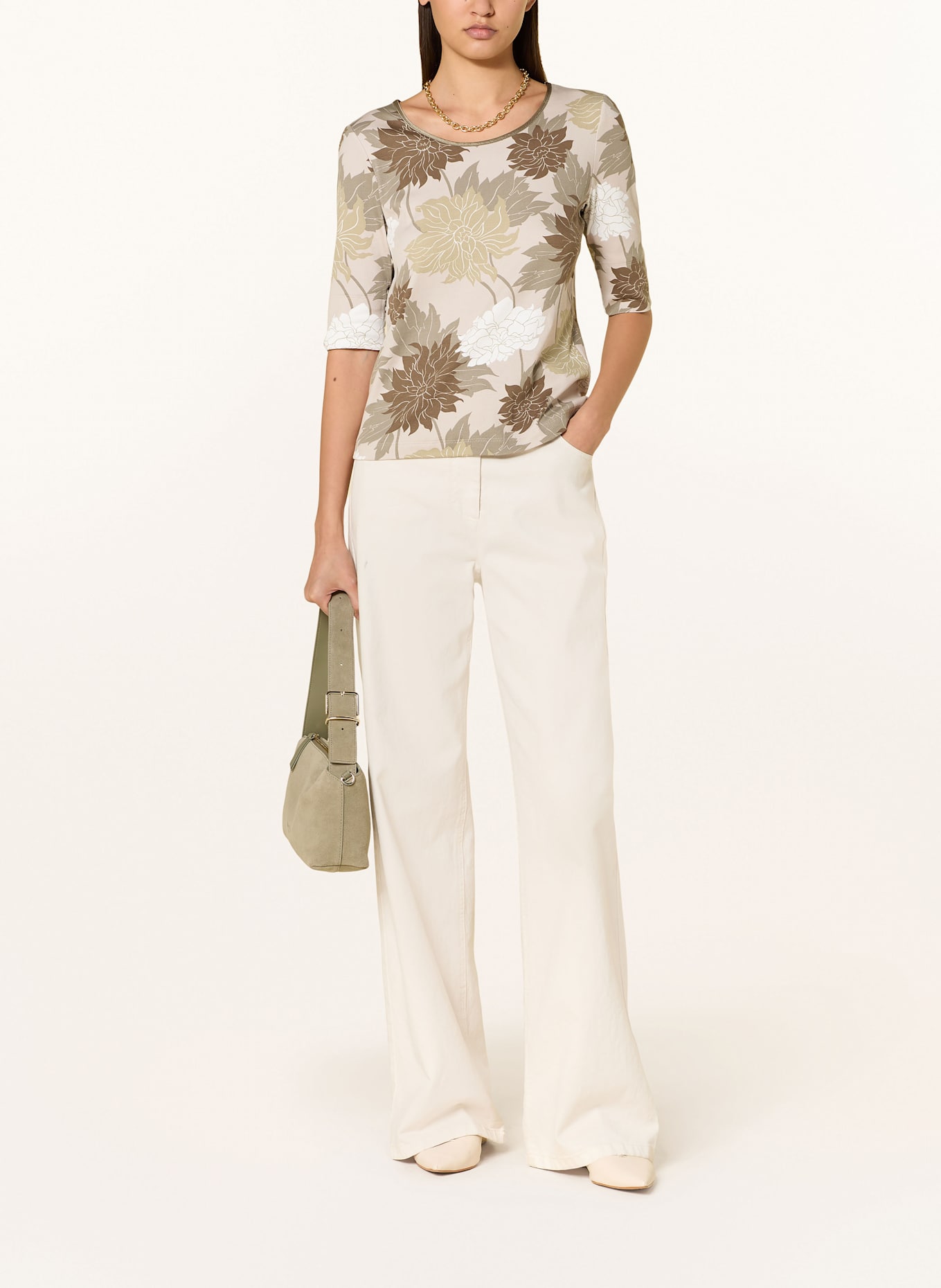 MARC CAIN T-Shirt: 127 deep pearl