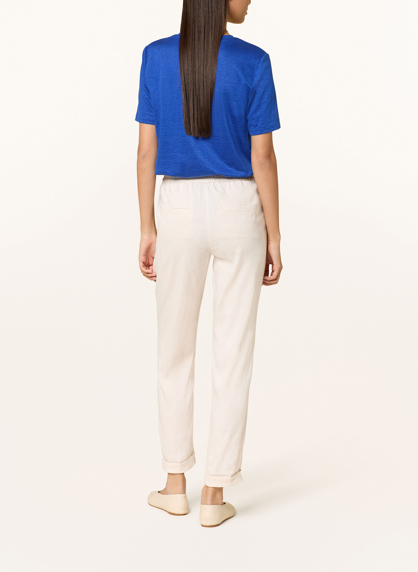 MARC CAIN Hose RHODOS mit Leinen: 153 Magnolia