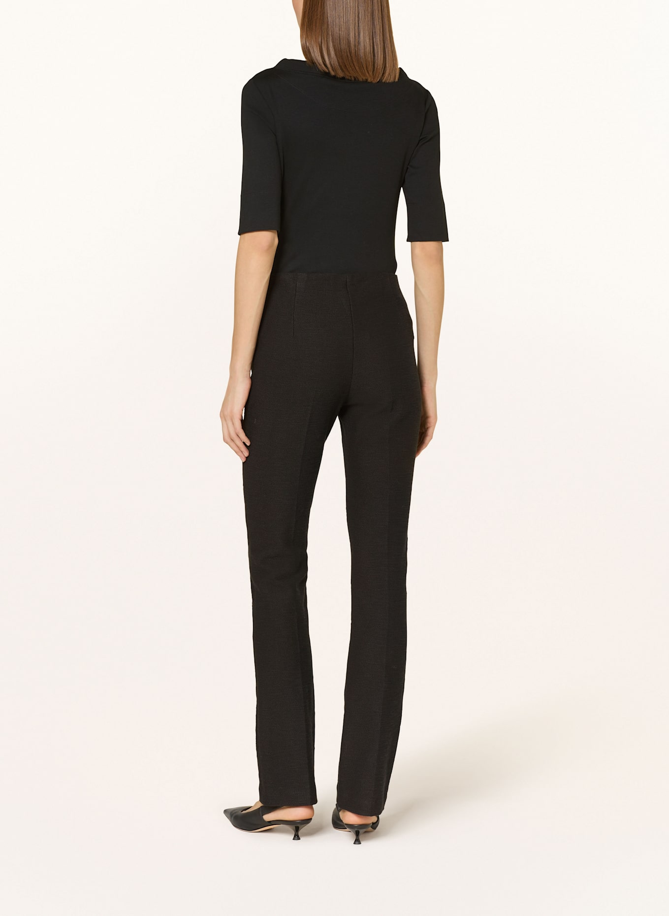 MARC CAIN Bouclé-Hose FREDERICA: 900 BLACK