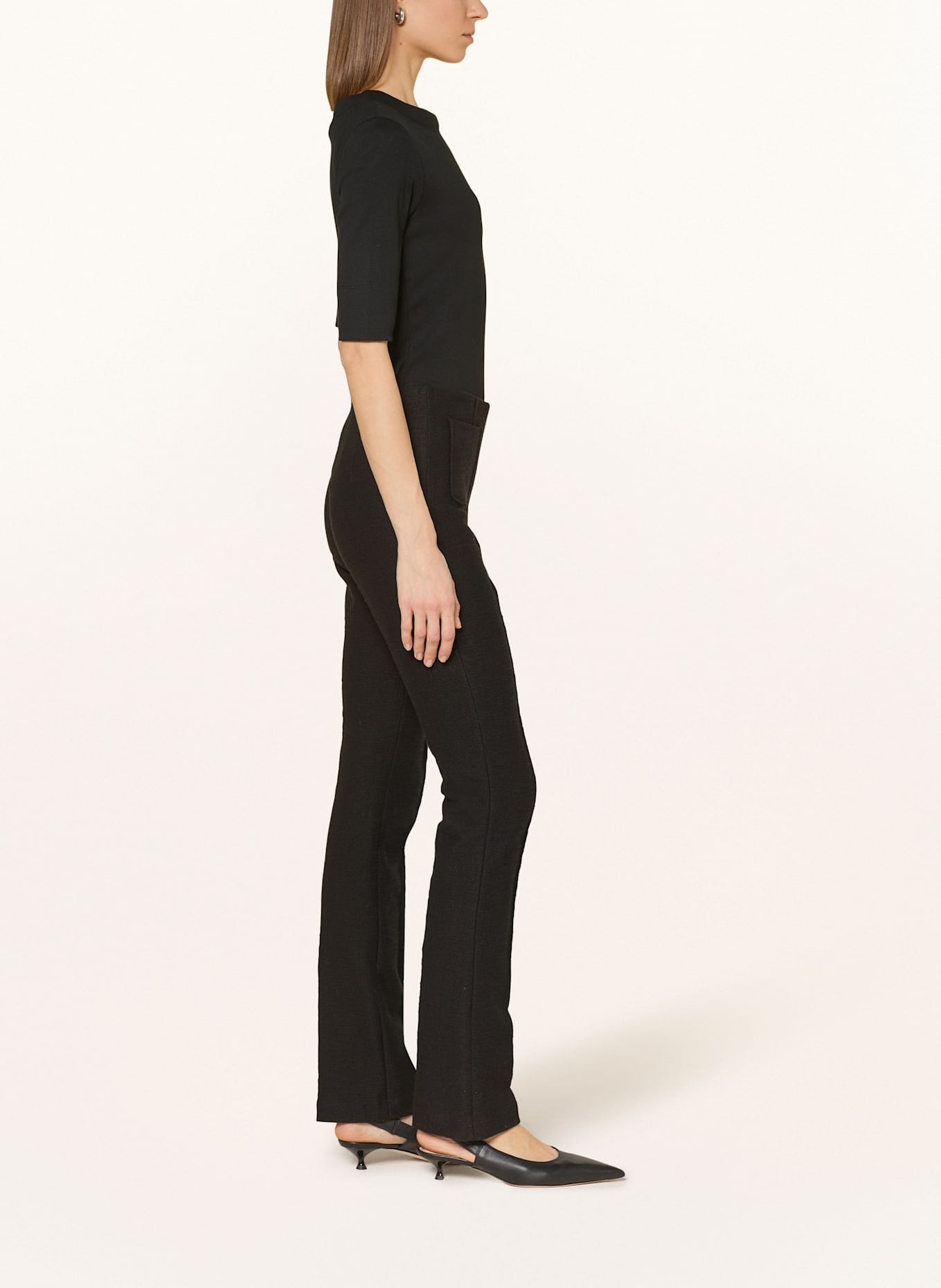 MARC CAIN Bouclé-Hose FREDERICA: 900 BLACK