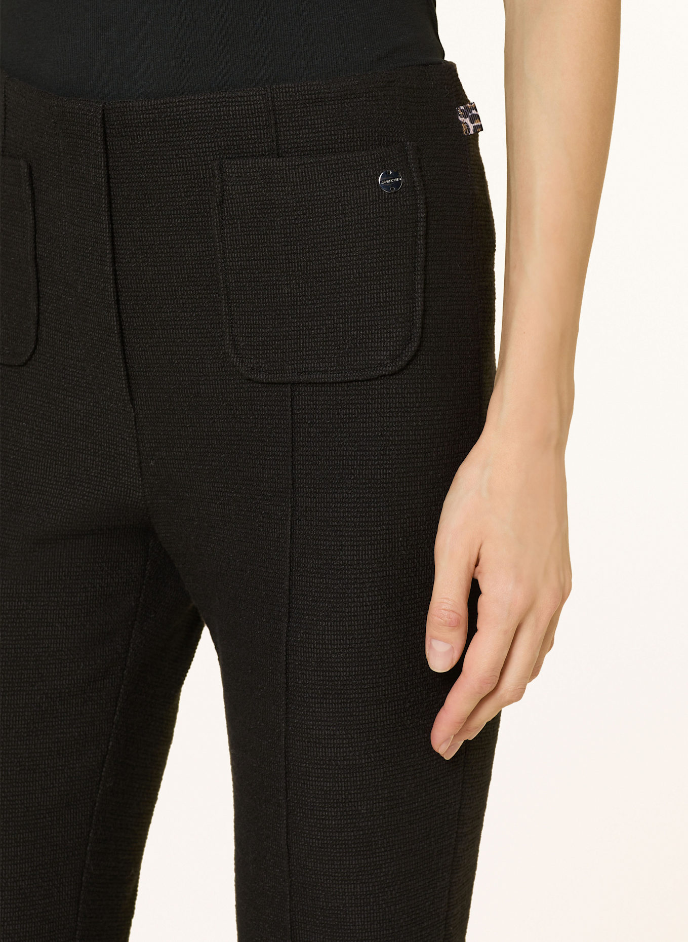 MARC CAIN Bouclé-Hose FREDERICA: 900 BLACK