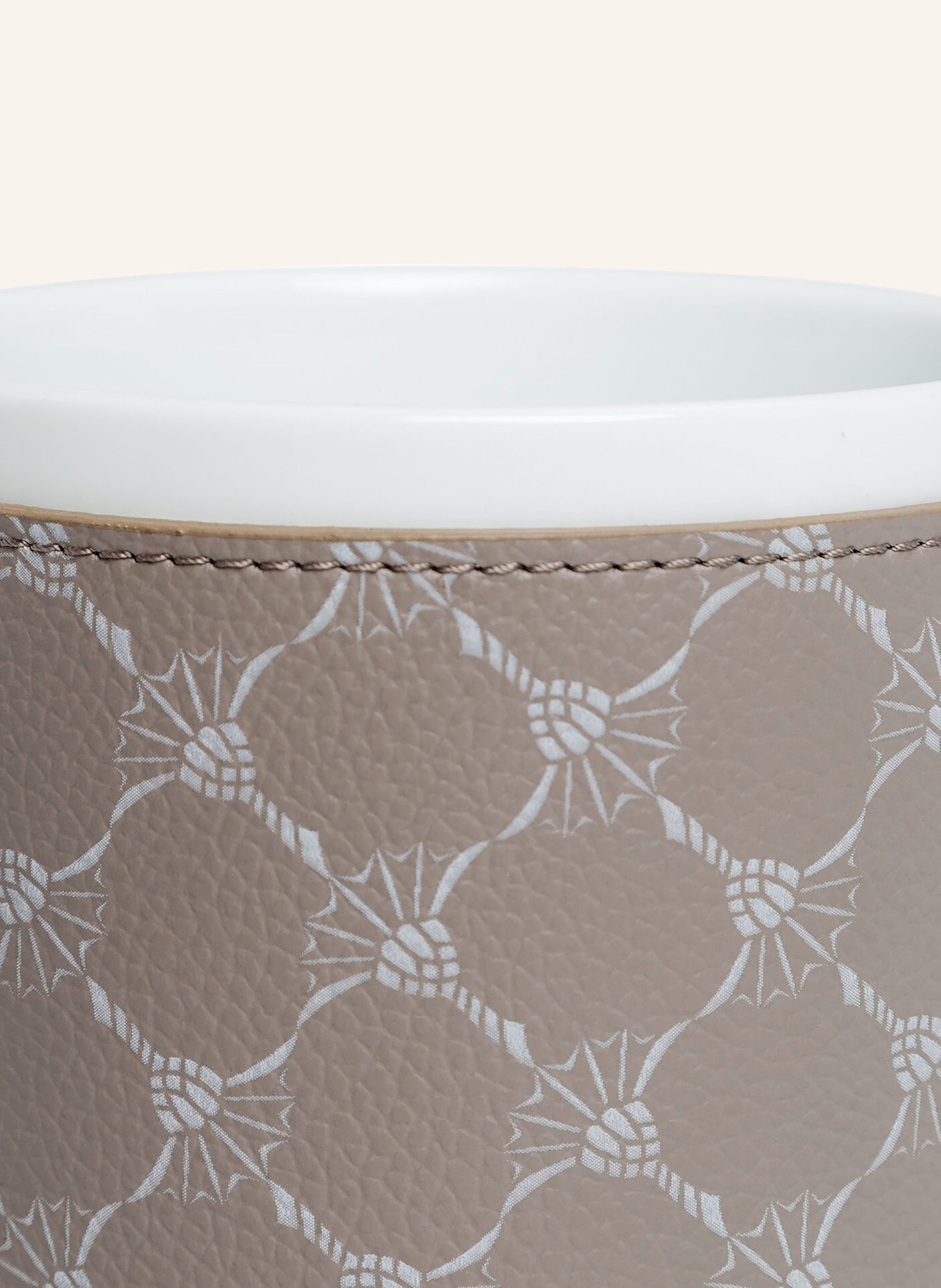 JOOP! Toothbrush mug CORNFLOWER: BEIGE / WHITE