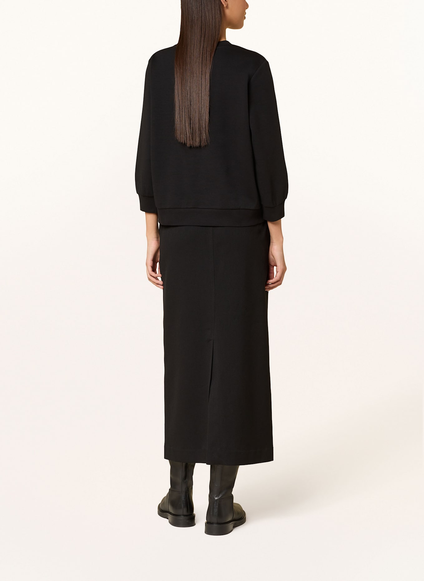 JOOP! Sweatshirt TAMILA mit Schmucksteinen: SCHWARZ