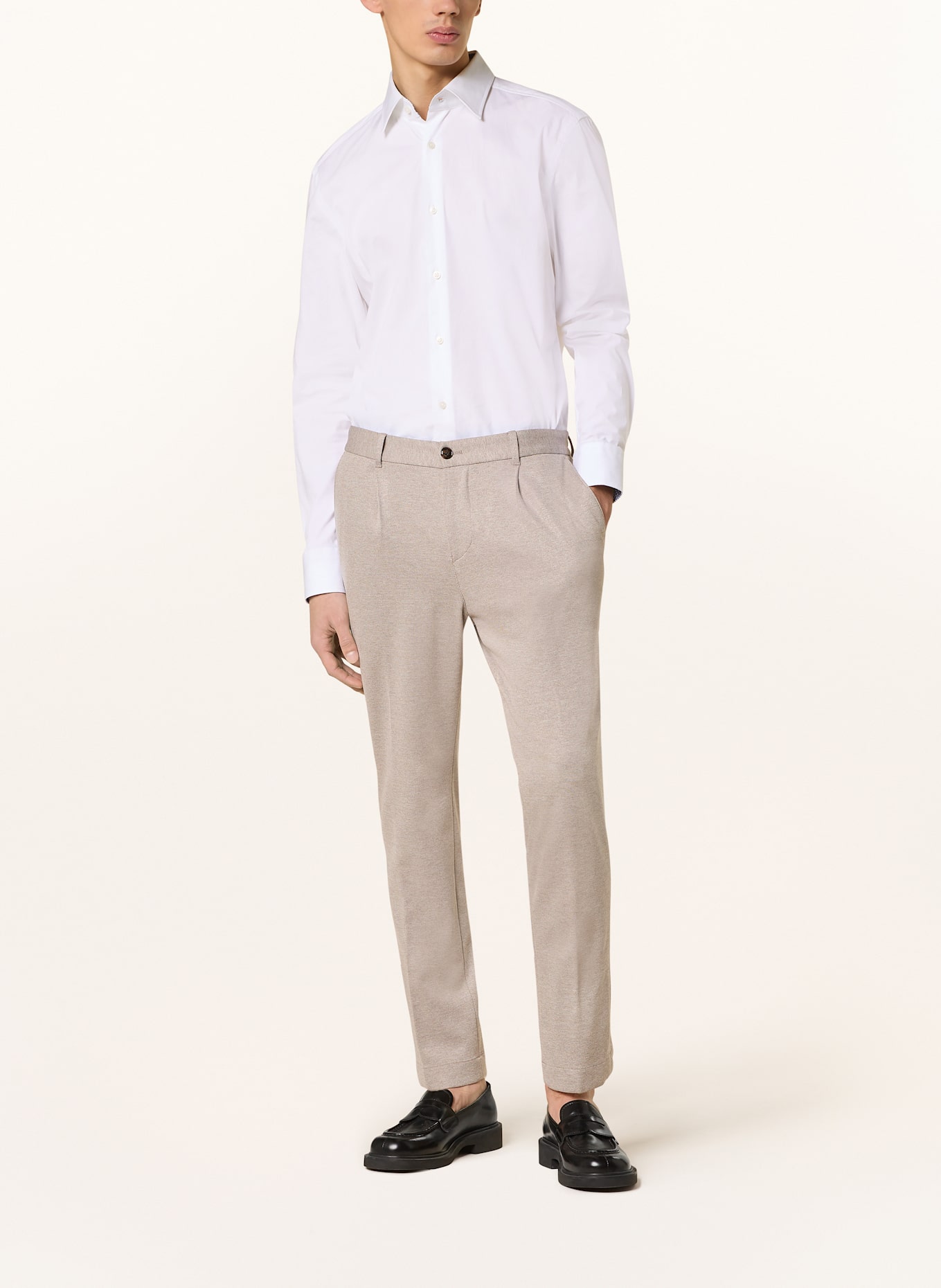 JOOP! Anzughose LESTER Loose Fit aus Jersey: 279 Light Beige 279