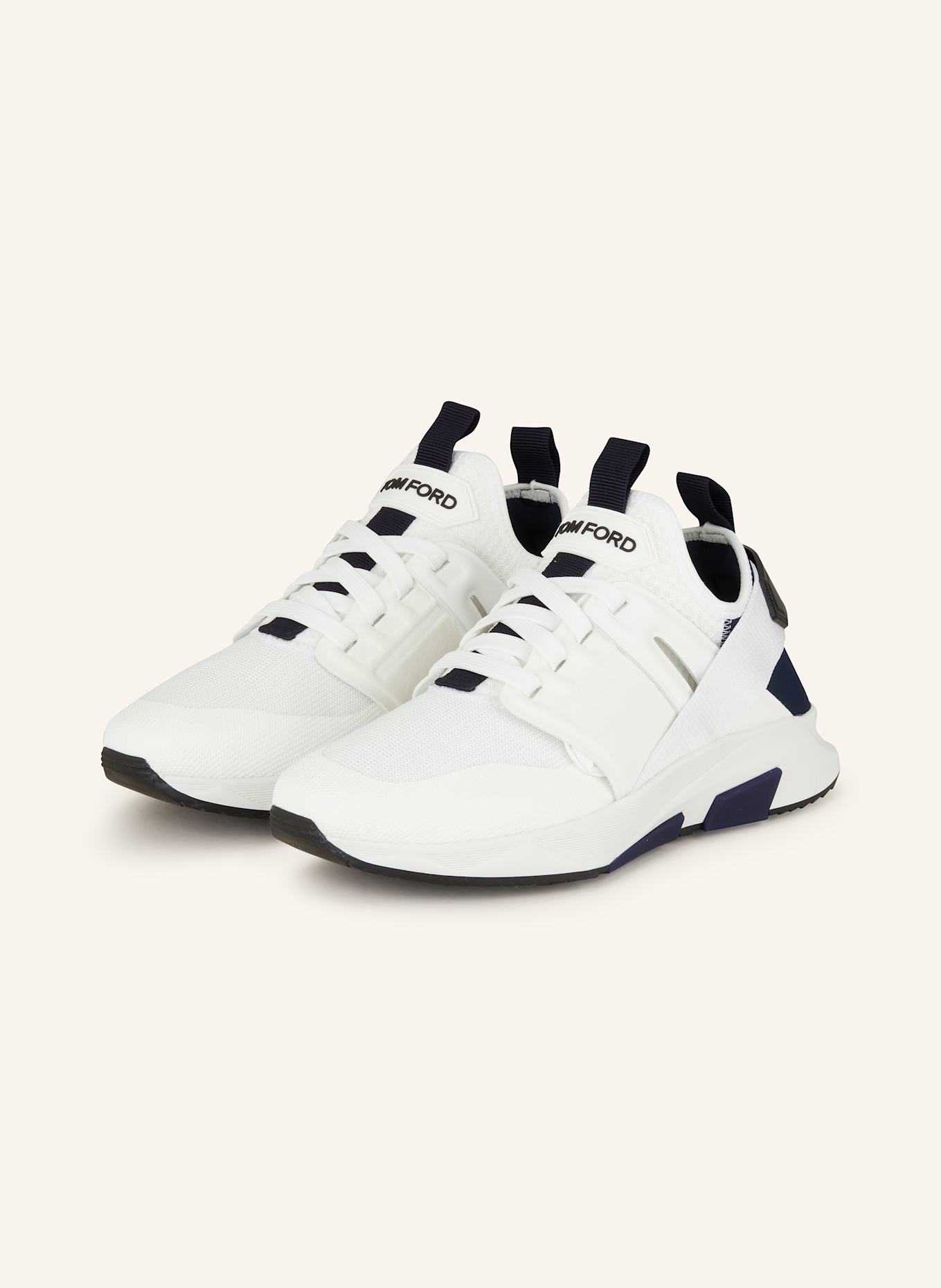 TOM FORD Sneakers JAGO: WHITE / DARK BLUE
