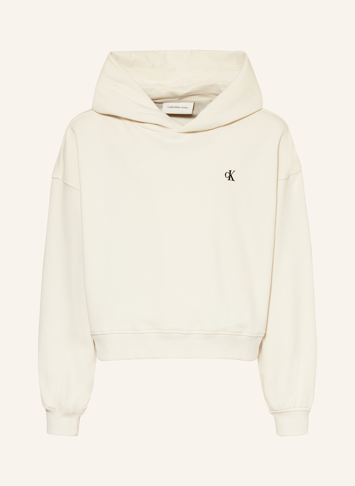 White calvin klein hoodie women's cheap
