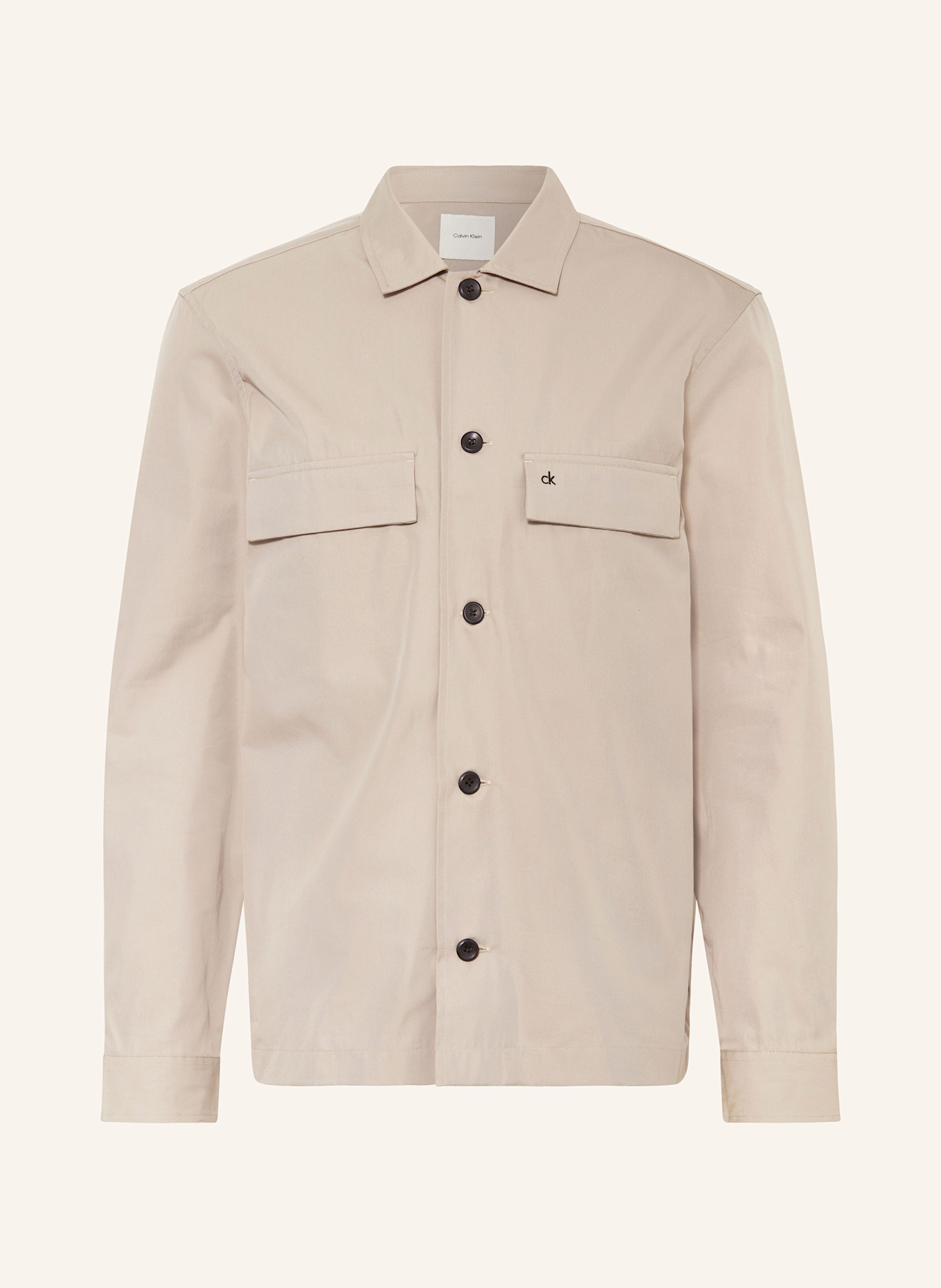 Calvin Klein Overshirt: TAUPE