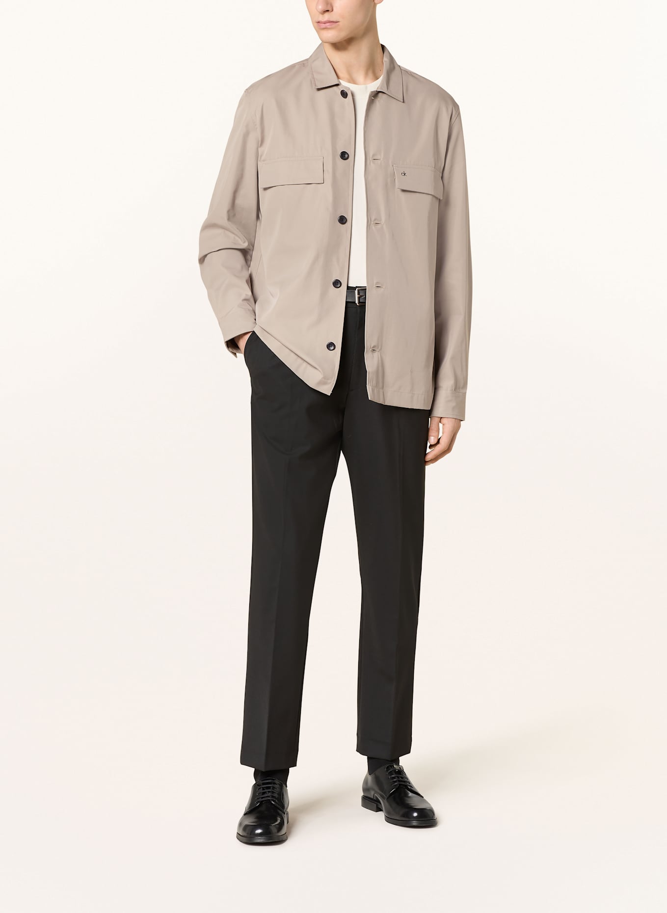 Calvin Klein Overshirt: TAUPE