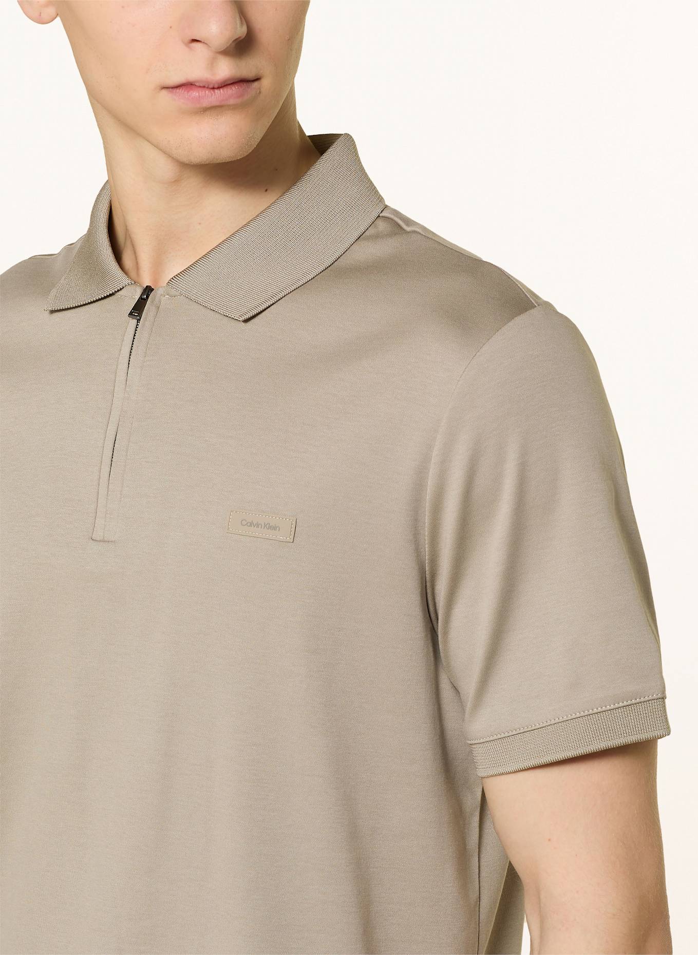 Calvin Klein Jersey poloshirt: TAUPE