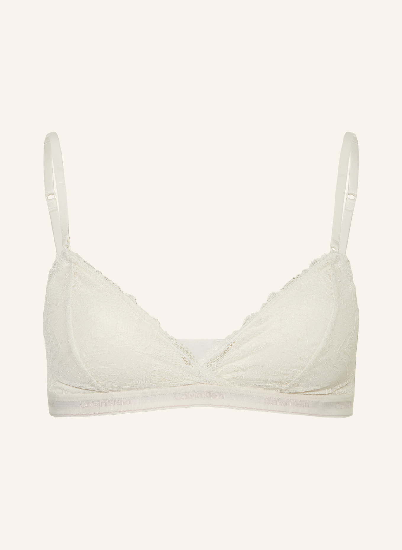 White calvin klein triangle bra sale