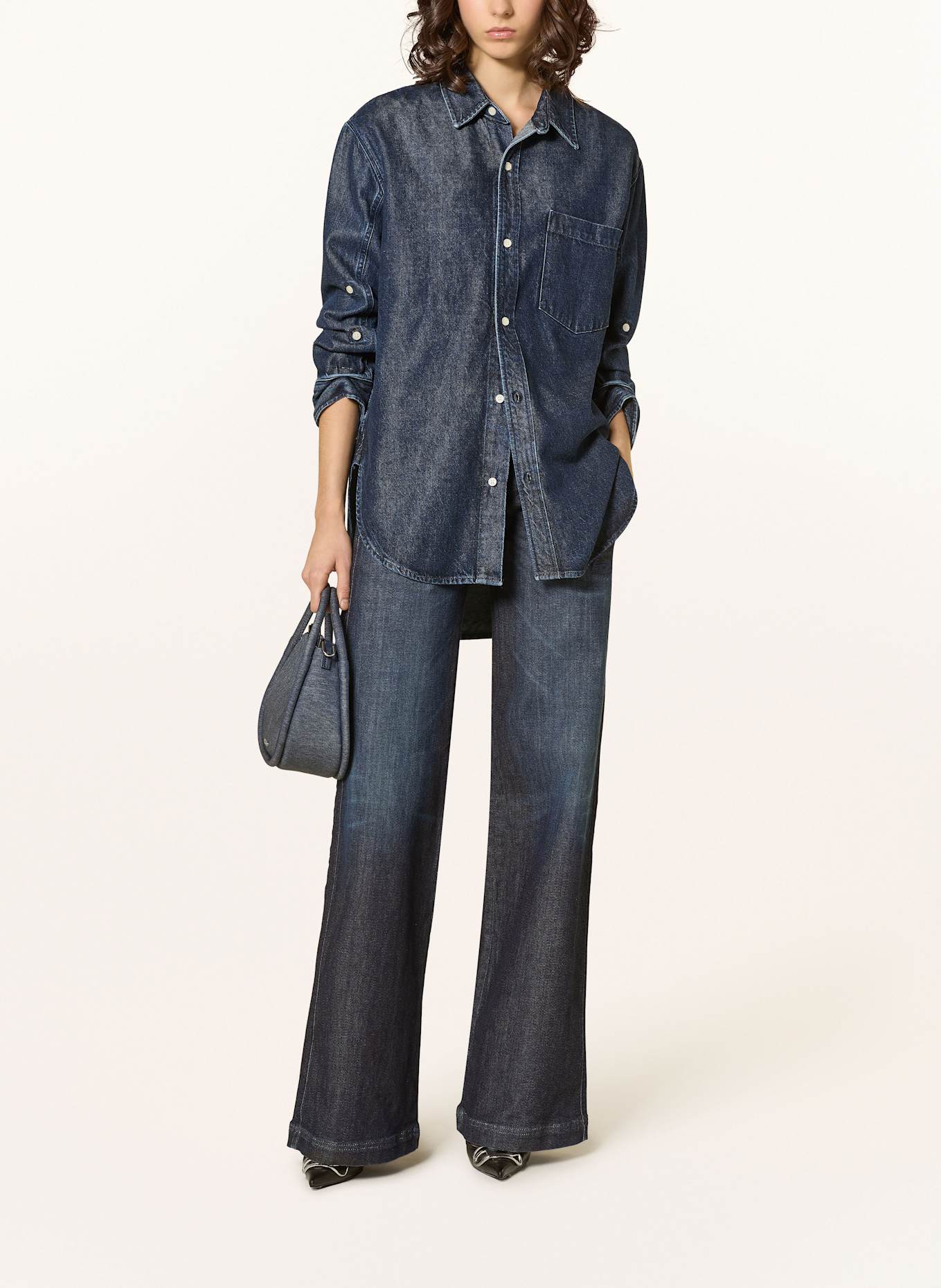 CITIZENS of HUMANITY KAYLA denim overshirt: DARK BLUE