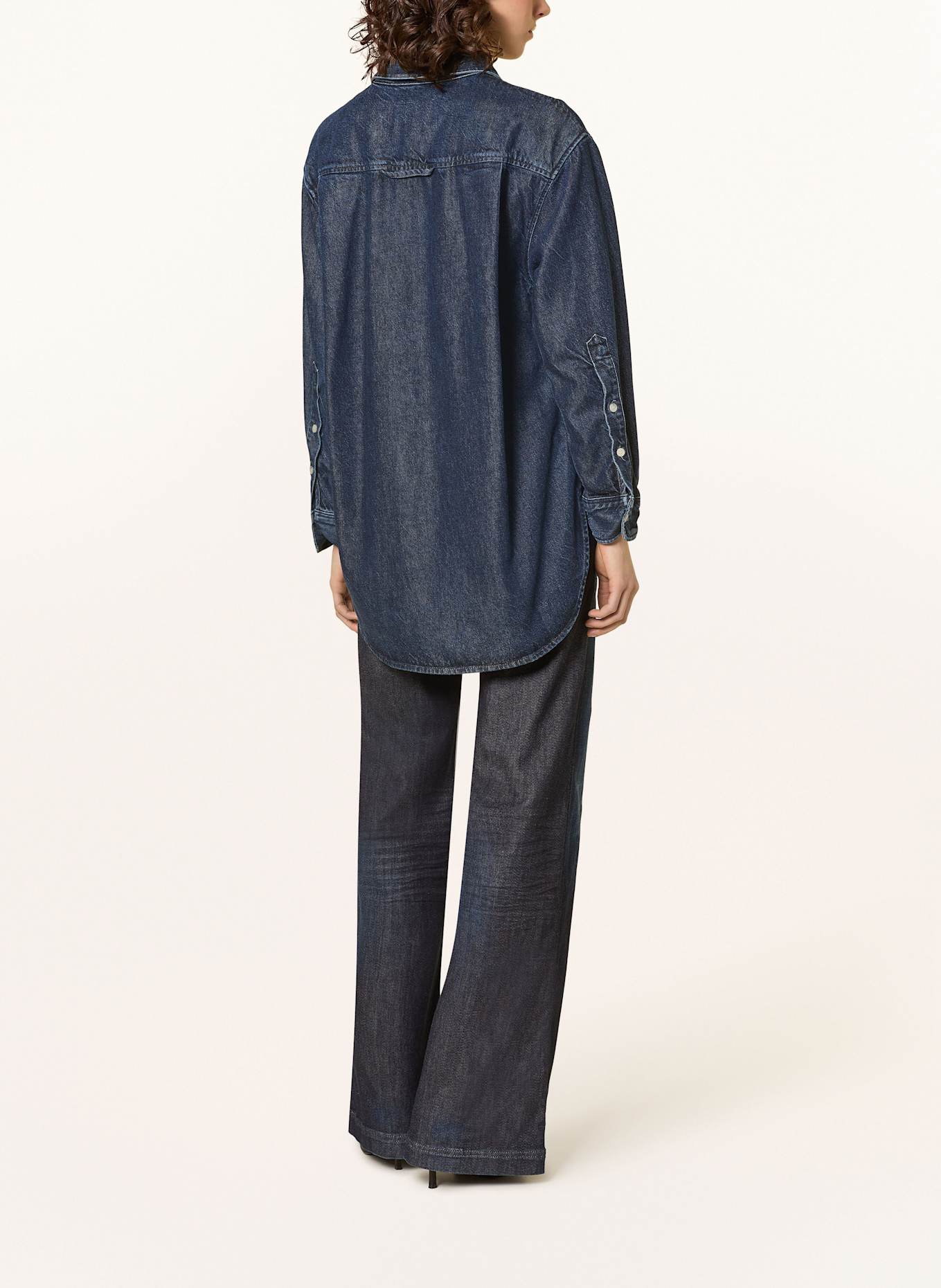 CITIZENS of HUMANITY KAYLA denim overshirt: DARK BLUE