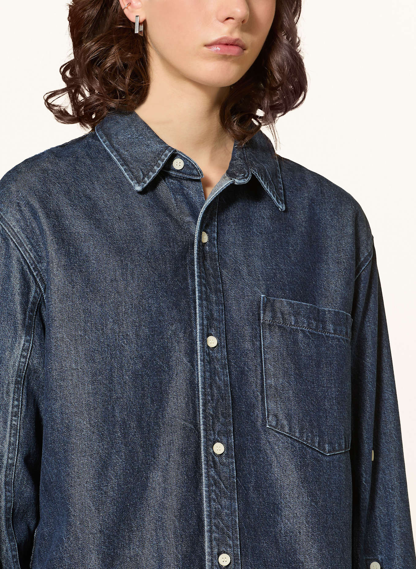 CITIZENS of HUMANITY KAYLA denim overshirt: DARK BLUE