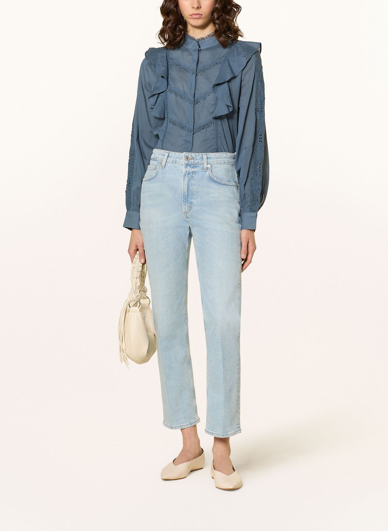 CITIZENS of HUMANITY Jeansy 7/8 ZURIE ANKLE IN GARLAND: GRLND GARLAND (LT INDIGO)