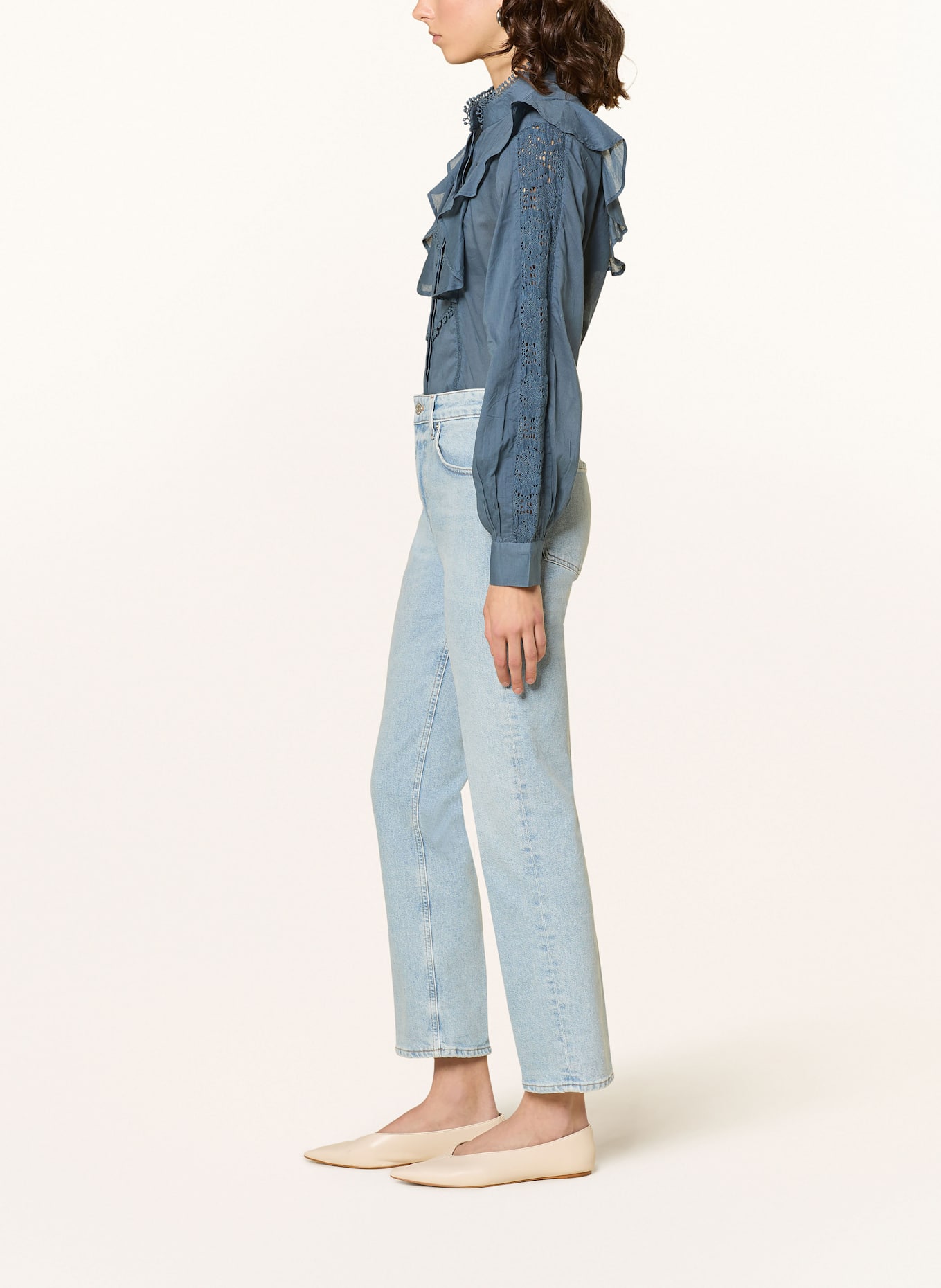 CITIZENS of HUMANITY Jeansy 7/8 ZURIE ANKLE IN GARLAND: GRLND GARLAND (LT INDIGO)