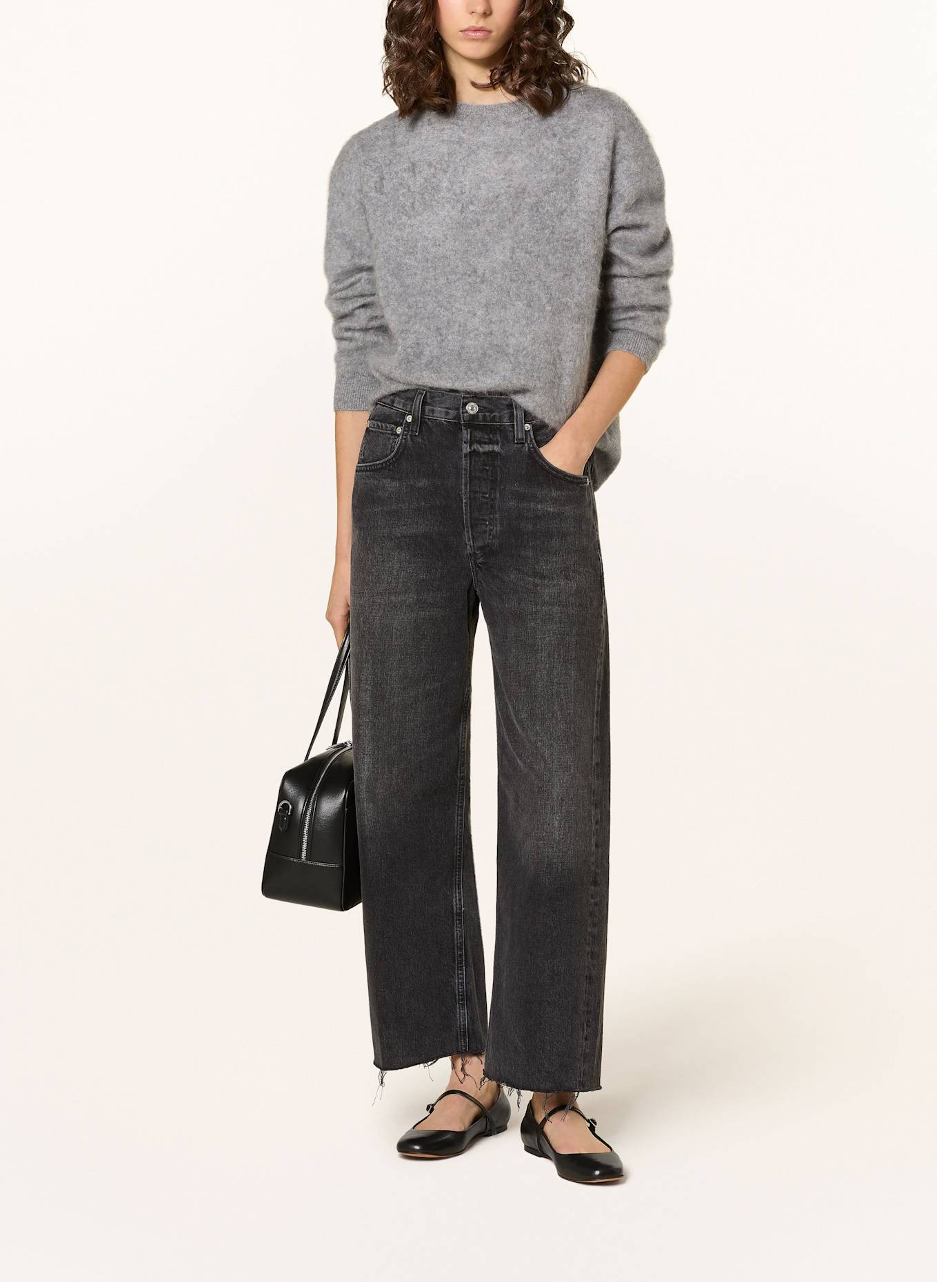CITIZENS of HUMANITY 7/8 jeans AYLA: BRSON BRONSON (WASHED BLACK)