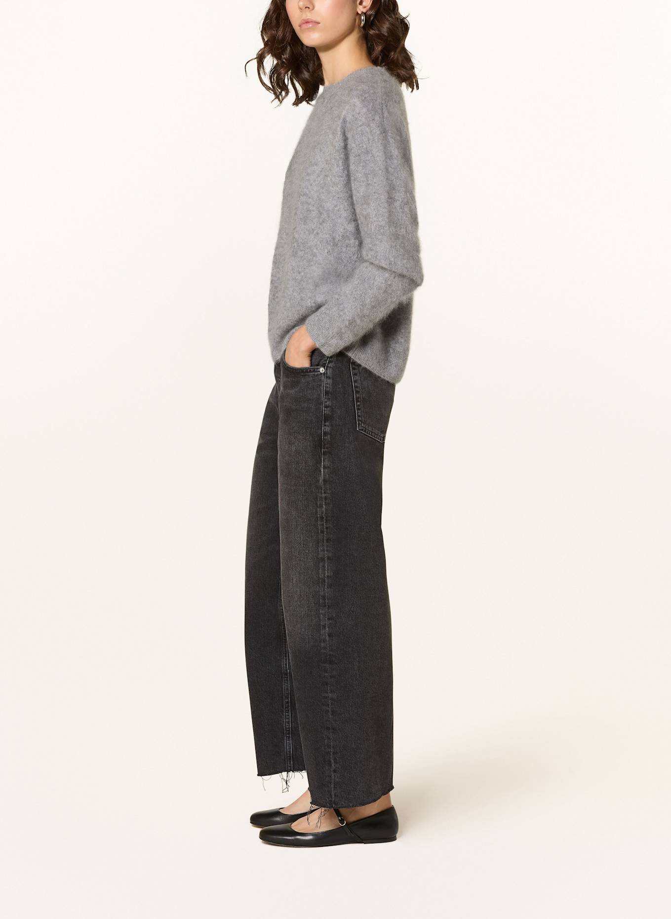 CITIZENS of HUMANITY 7/8 jeans AYLA: BRSON BRONSON (WASHED BLACK)