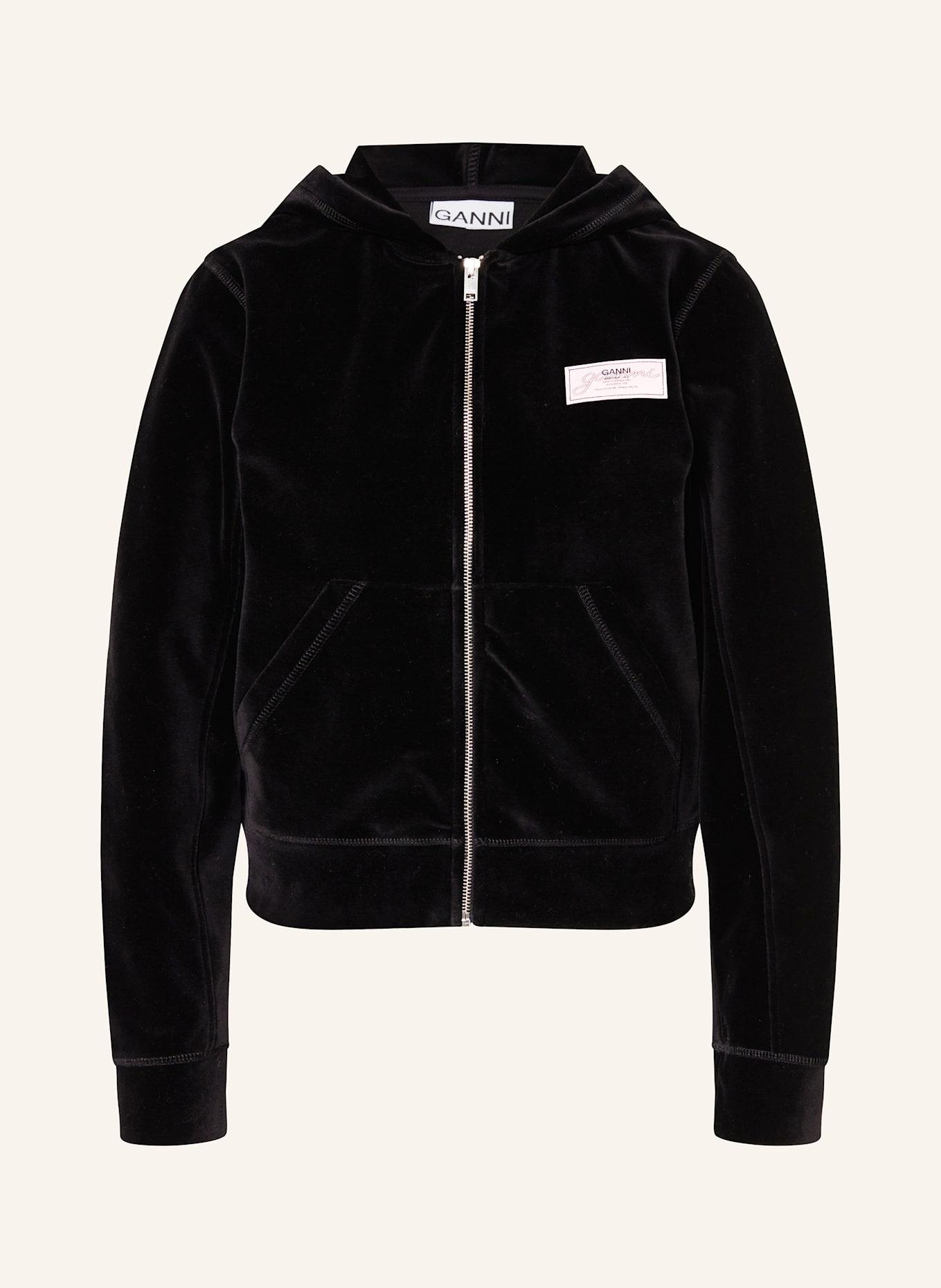 GANNI Nickijacke: SCHWARZ