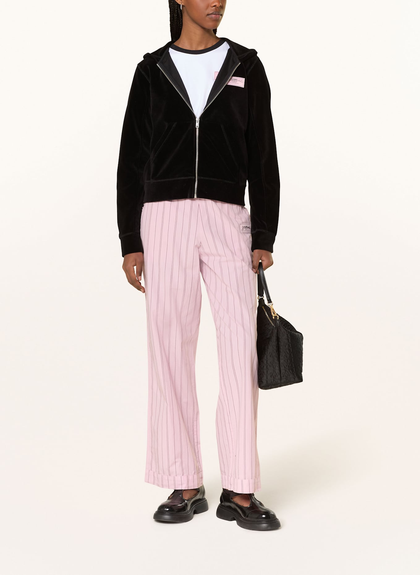 GANNI Nickijacke: SCHWARZ