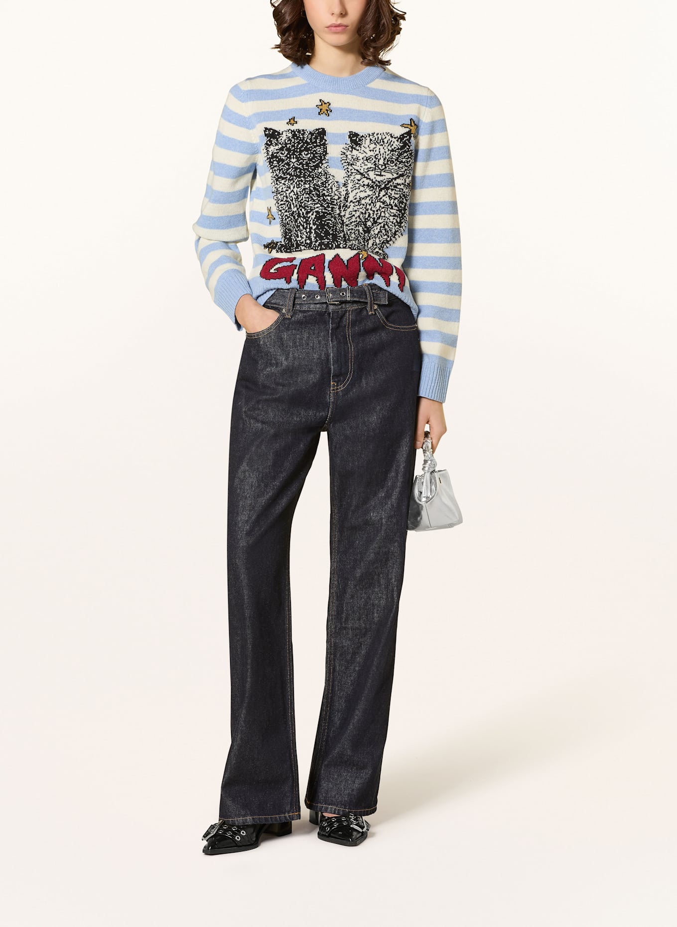 GANNI Jeans: 077 Rinse Denim