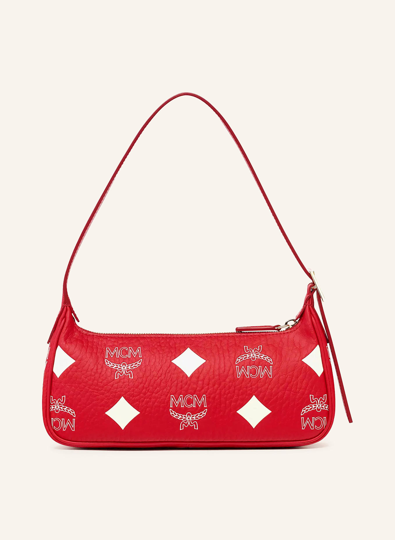 MCM Schultertasche AREN MAXI: XF CANDY RED (EGRET)