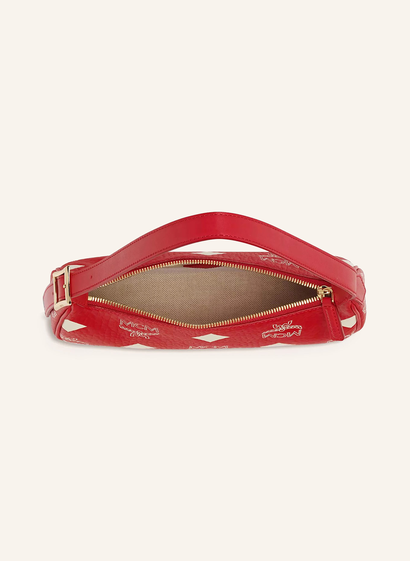 MCM Schultertasche AREN MAXI: XF CANDY RED (EGRET)