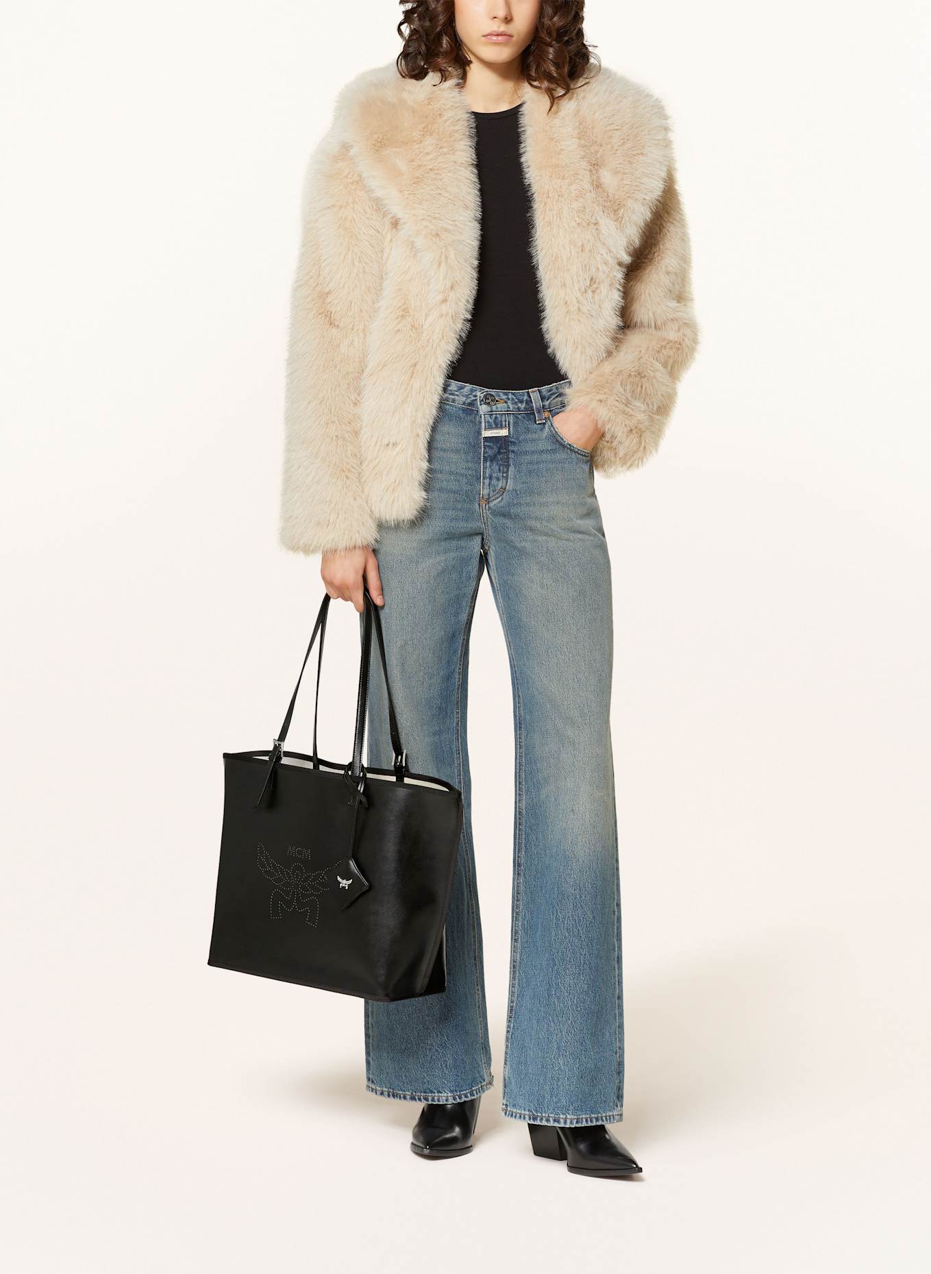 MCM Shopper HIMMEL with pouch, Color: BLACK (Image 5)