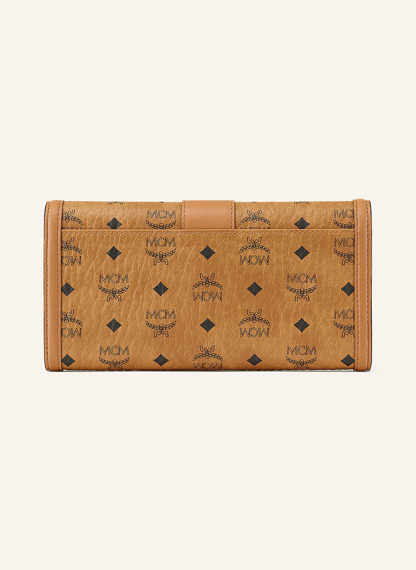 MCM Geldbörse TRACY VI zum Umhängen: COGNAC/ SCHWARZ