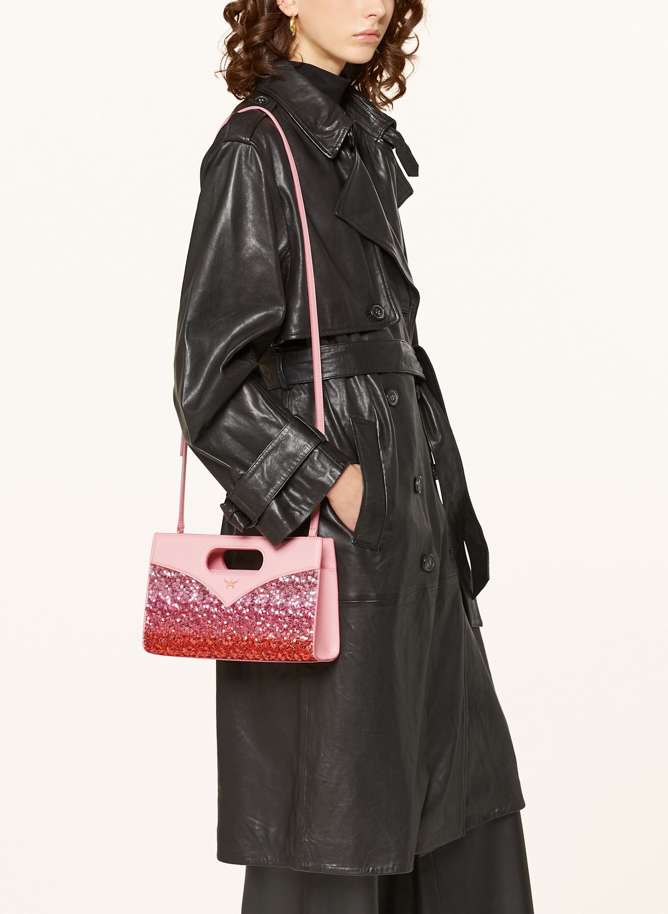 MCM Crossbody bag DIAMOND with sequins: PINK / FUCHSIA