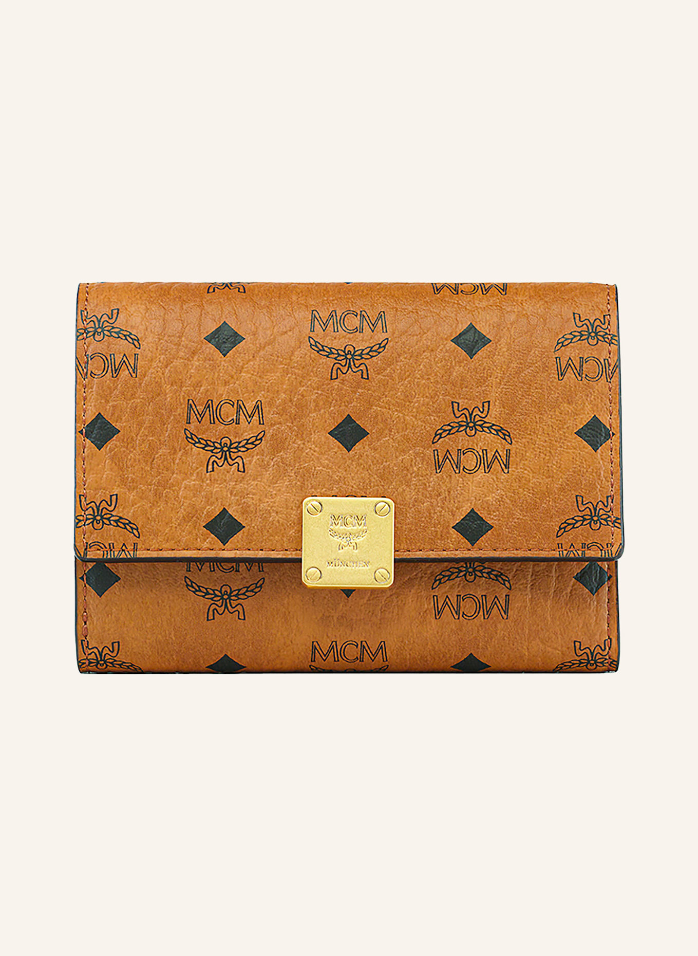 MCM Geldbörse AREN VISETOS SMALL: COGNAC